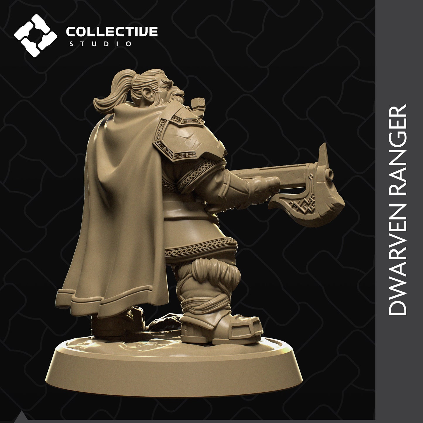 Dwarf Ranger | Aussie 3D Printed Miniatures and Terrain
