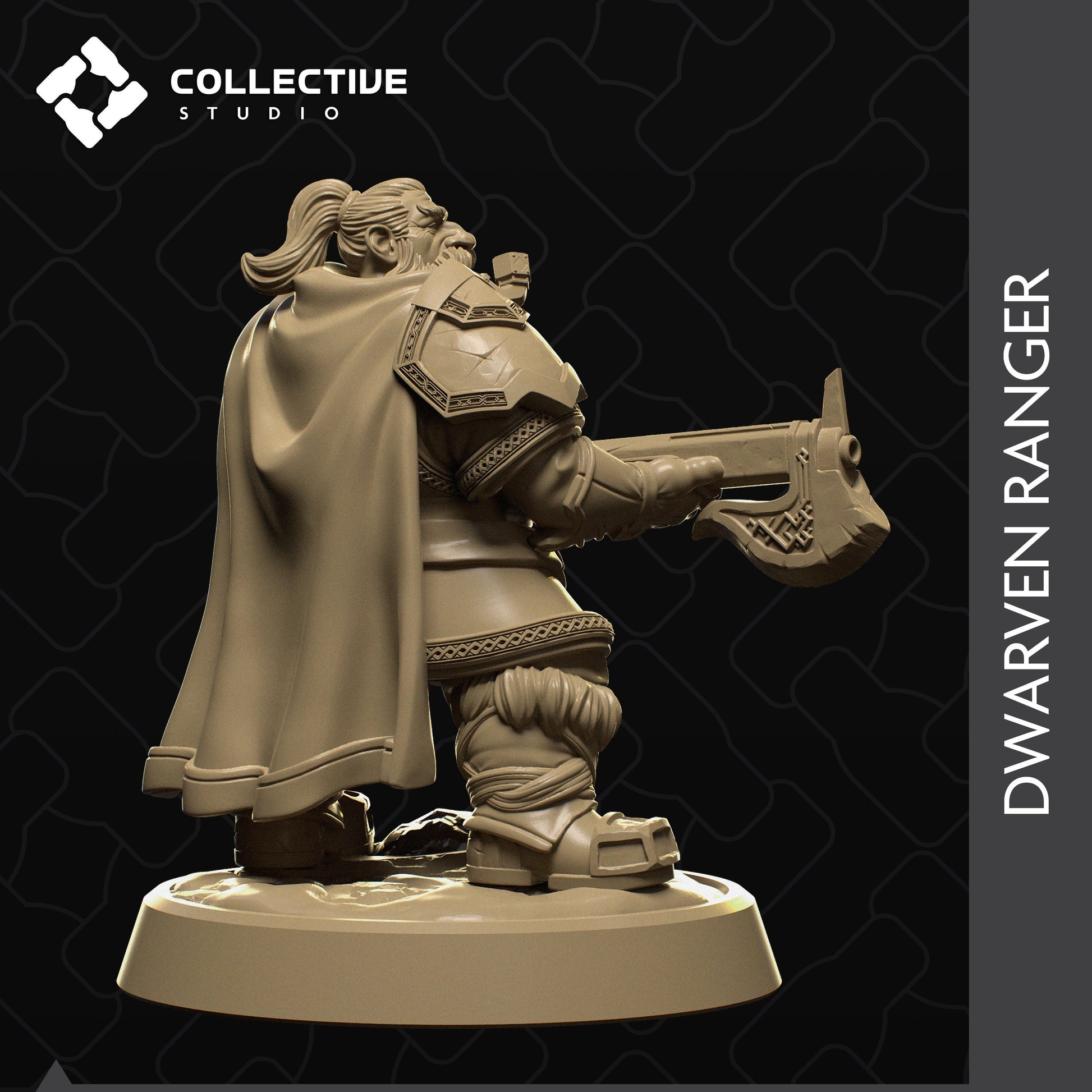 Dwarf Ranger | Aussie 3D Printed Miniatures and Terrain