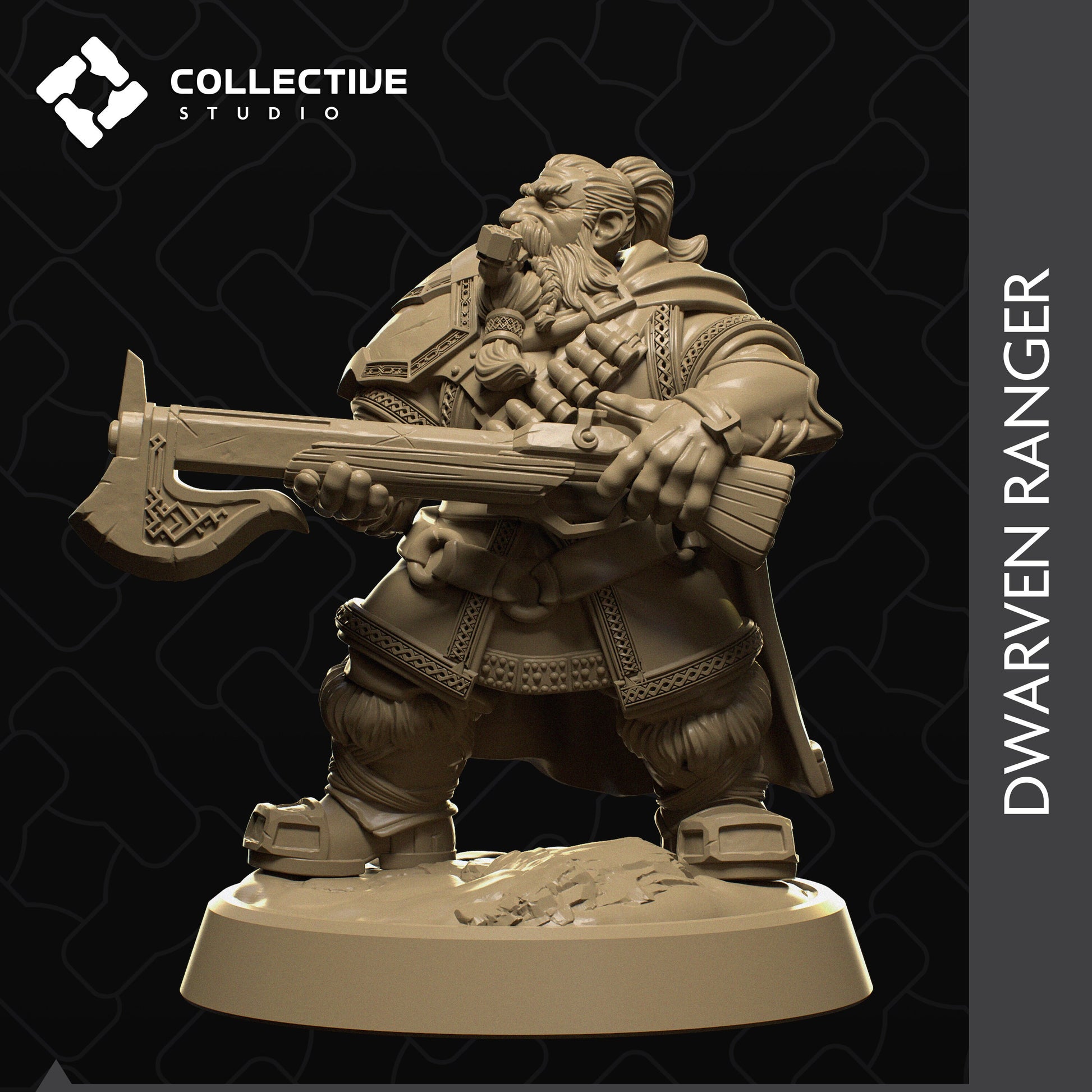 Dwarf Ranger | Aussie 3D Printed Miniatures and Terrain