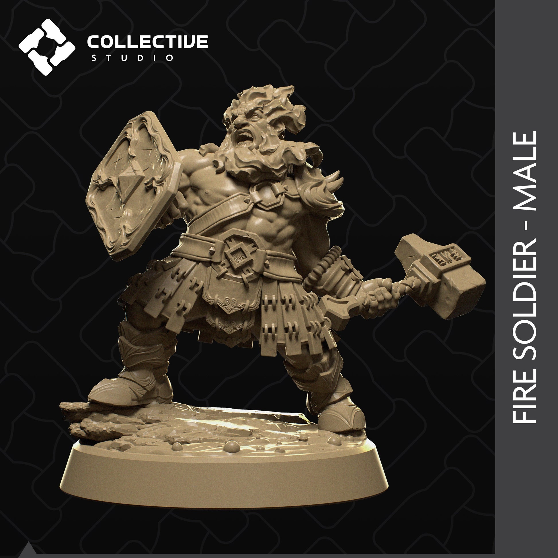 Elemental Soldier | Aussie 3D Printed Miniatures and Terrain