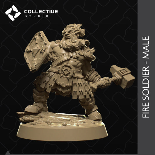 Elemental Soldier | Aussie 3D Printed Miniatures and Terrain