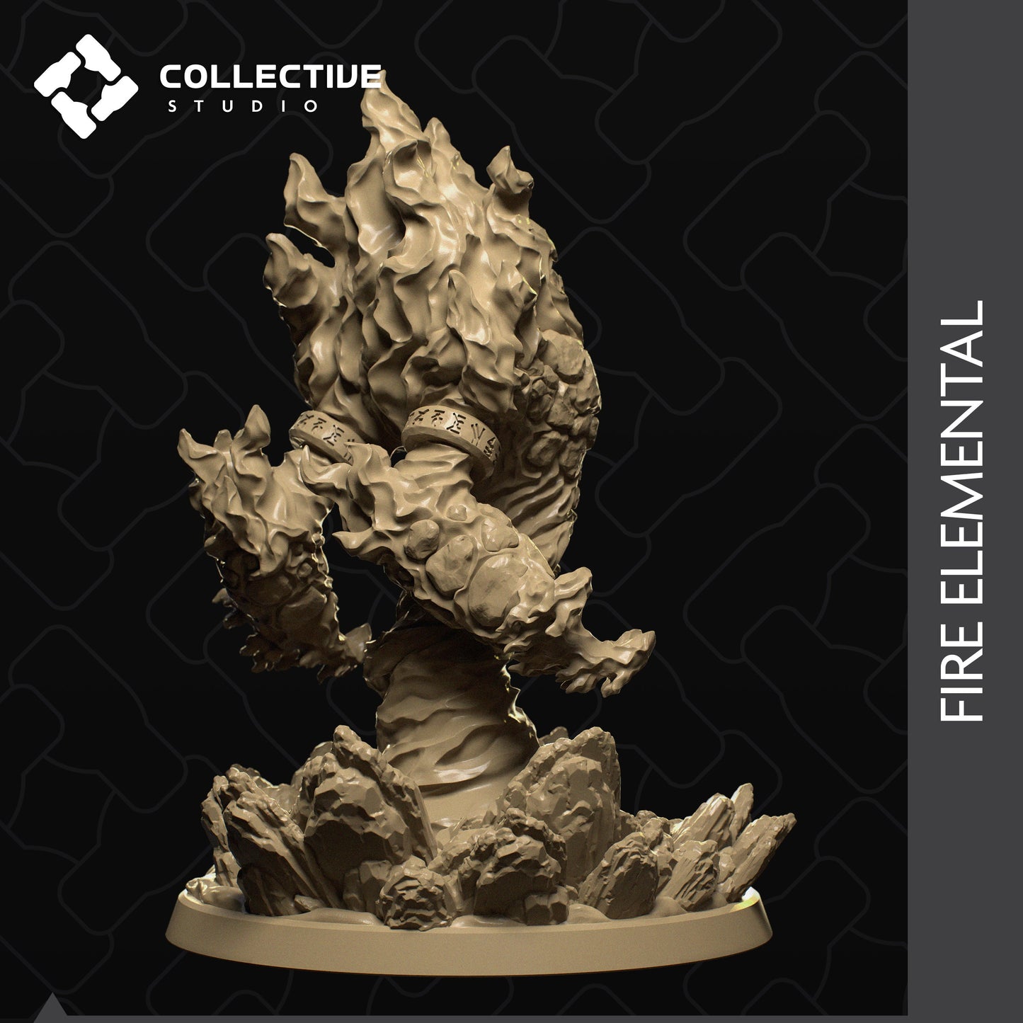 Fire Elemental | Aussie 3D Printed Miniatures and Terrain