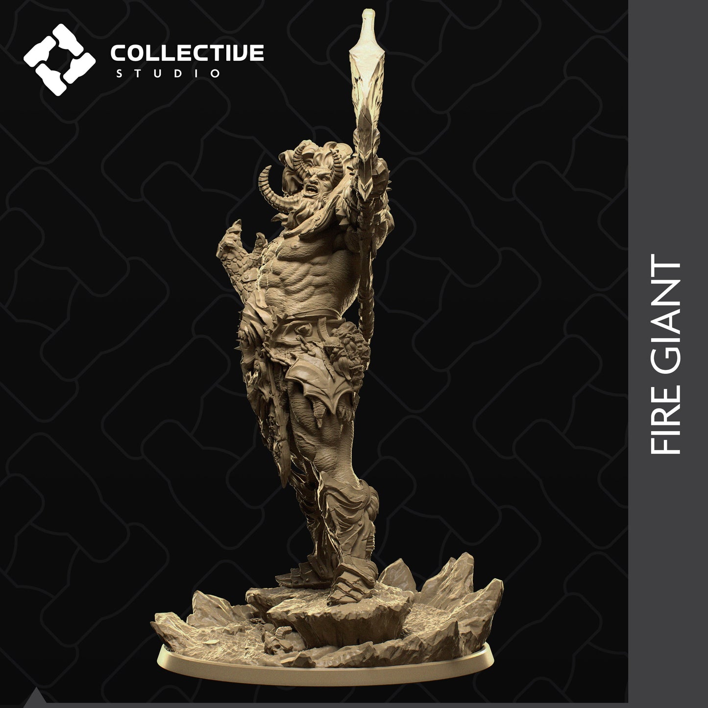Fire Giant | Aussie 3D Printed Miniatures and Terrain
