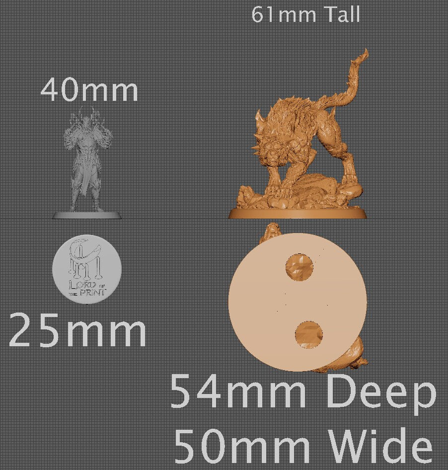 Hell Hound | Aussie 3D Printed Miniatures and Terrain