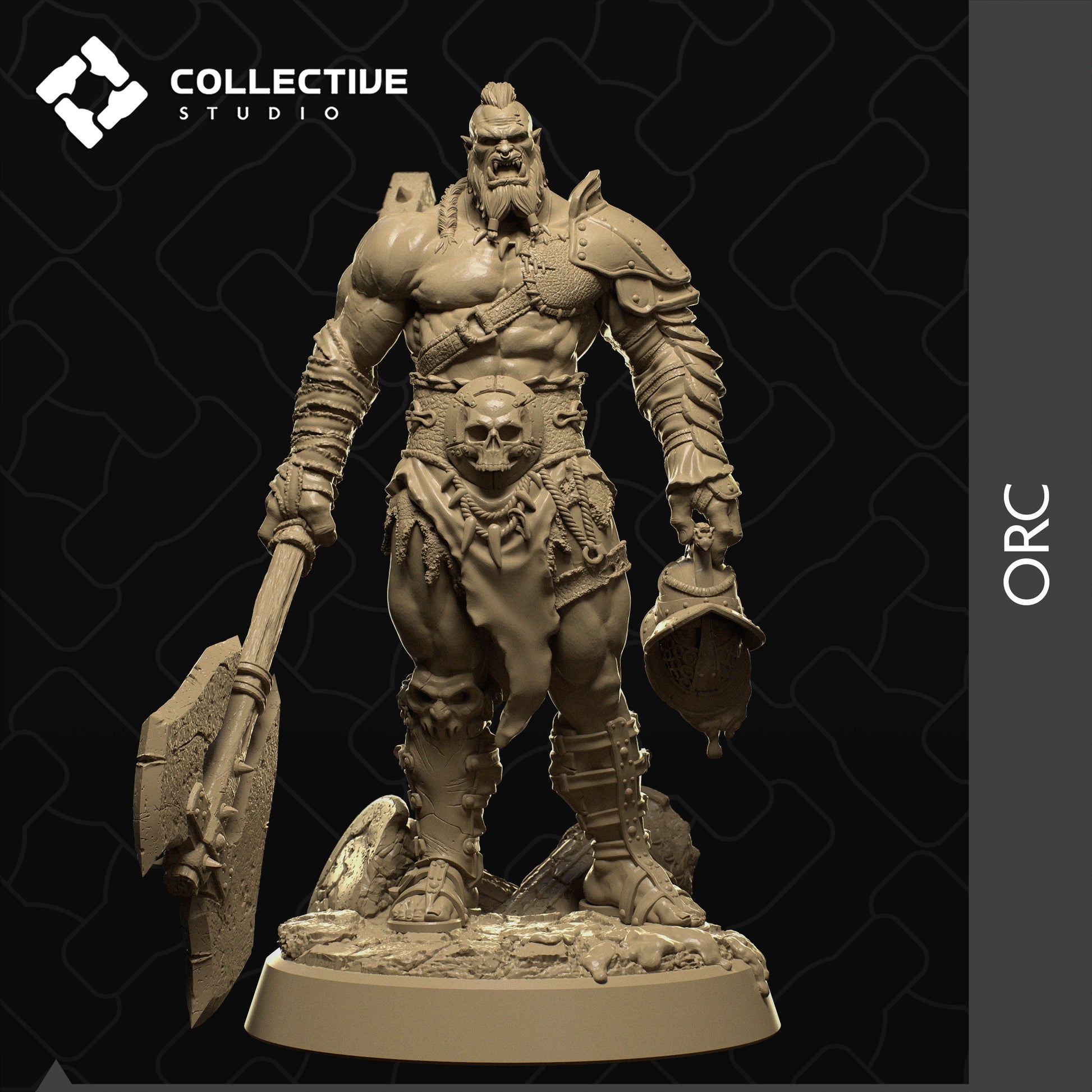 Orc Warrior | Aussie 3D Printed Miniatures and Terrain