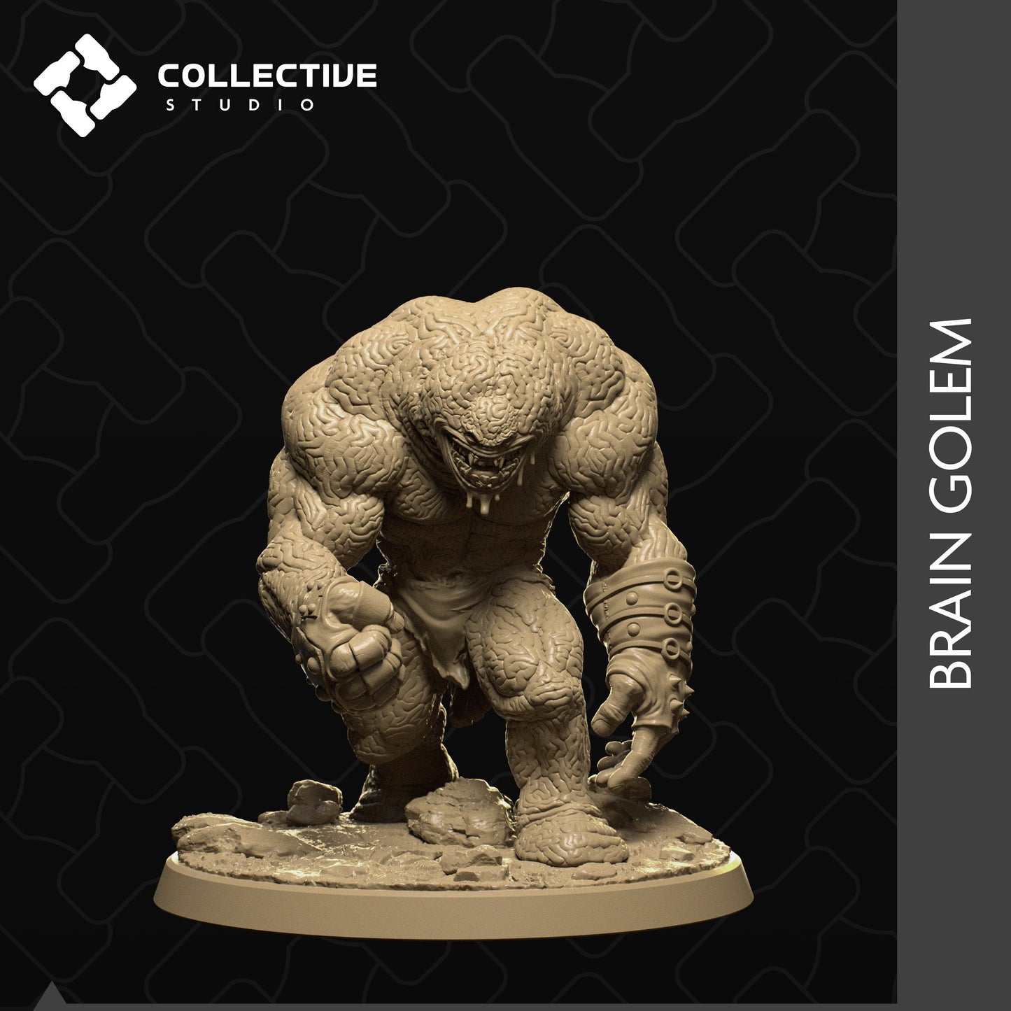 Brain Golem | Aussie 3D Printed Miniatures and Terrain