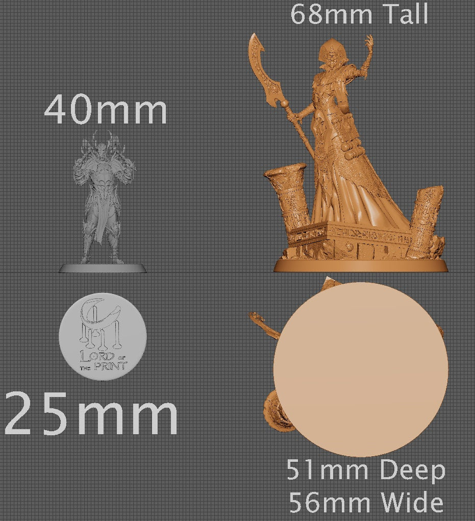 Mummy Lord, Lich | Aussie 3D Printed Miniatures and Terrain