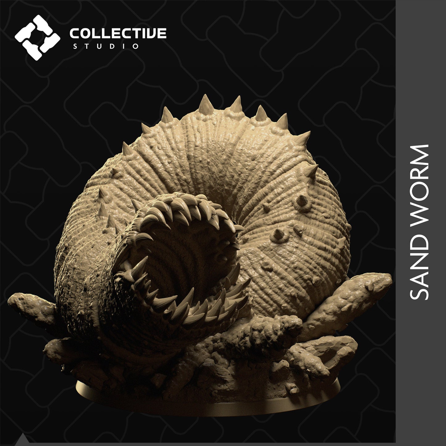 Sand Worm | Aussie 3D Printed Miniatures and Terrain
