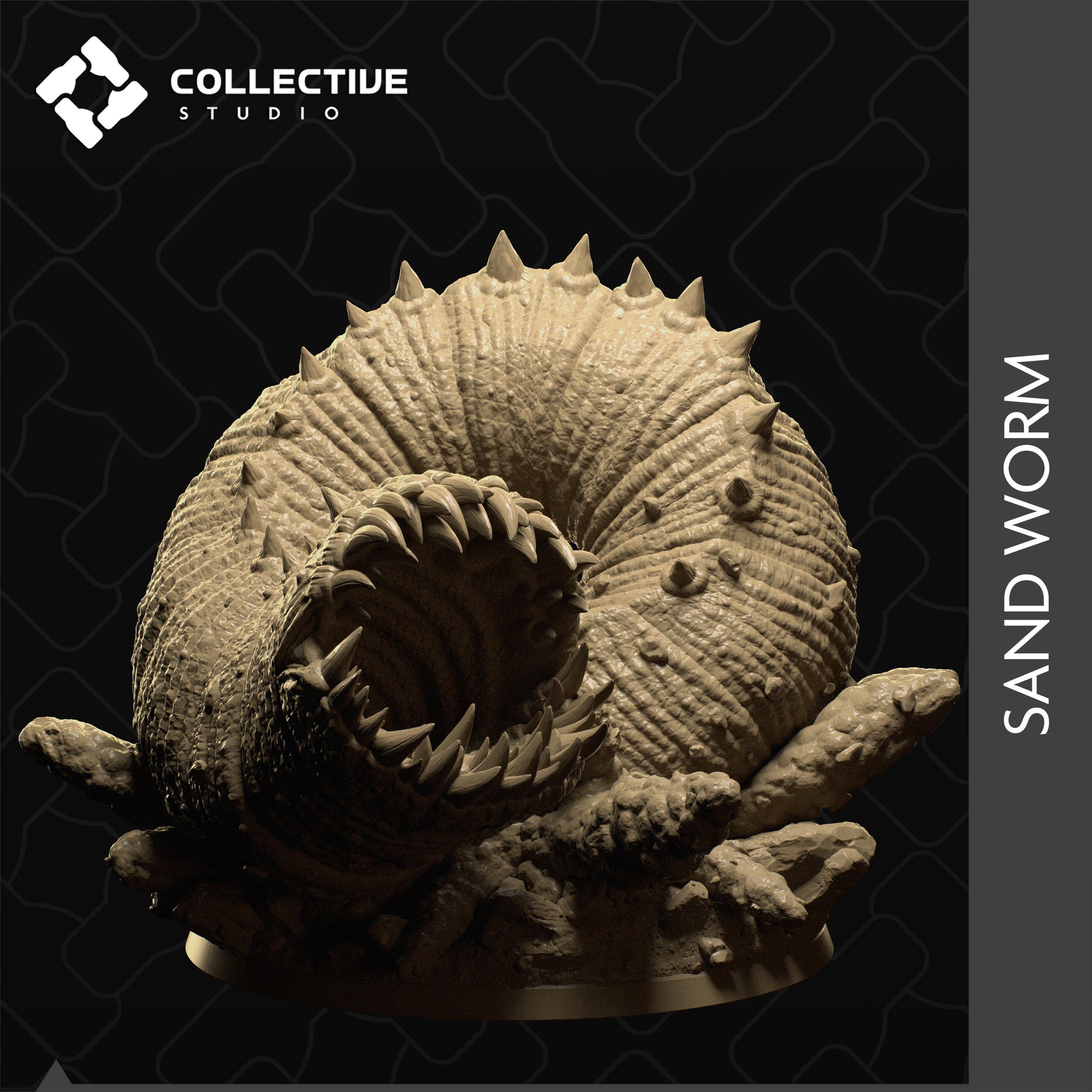 Sand Worm | Aussie 3D Printed Miniatures and Terrain