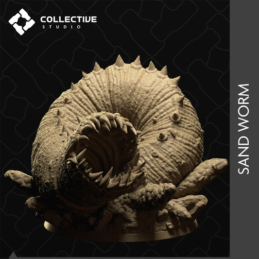 Sand Worm | Aussie 3D Printed Miniatures and Terrain