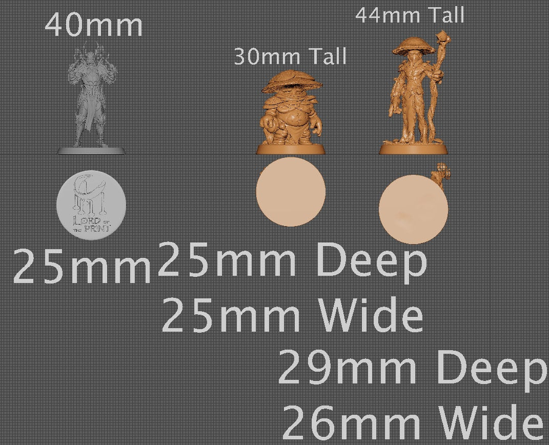 Myconids | Aussie 3D Printed Miniatures and Terrain