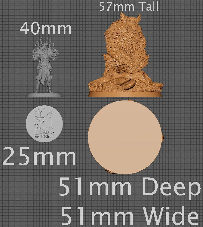 Owlbear | Aussie 3D Printed Miniatures and Terrain
