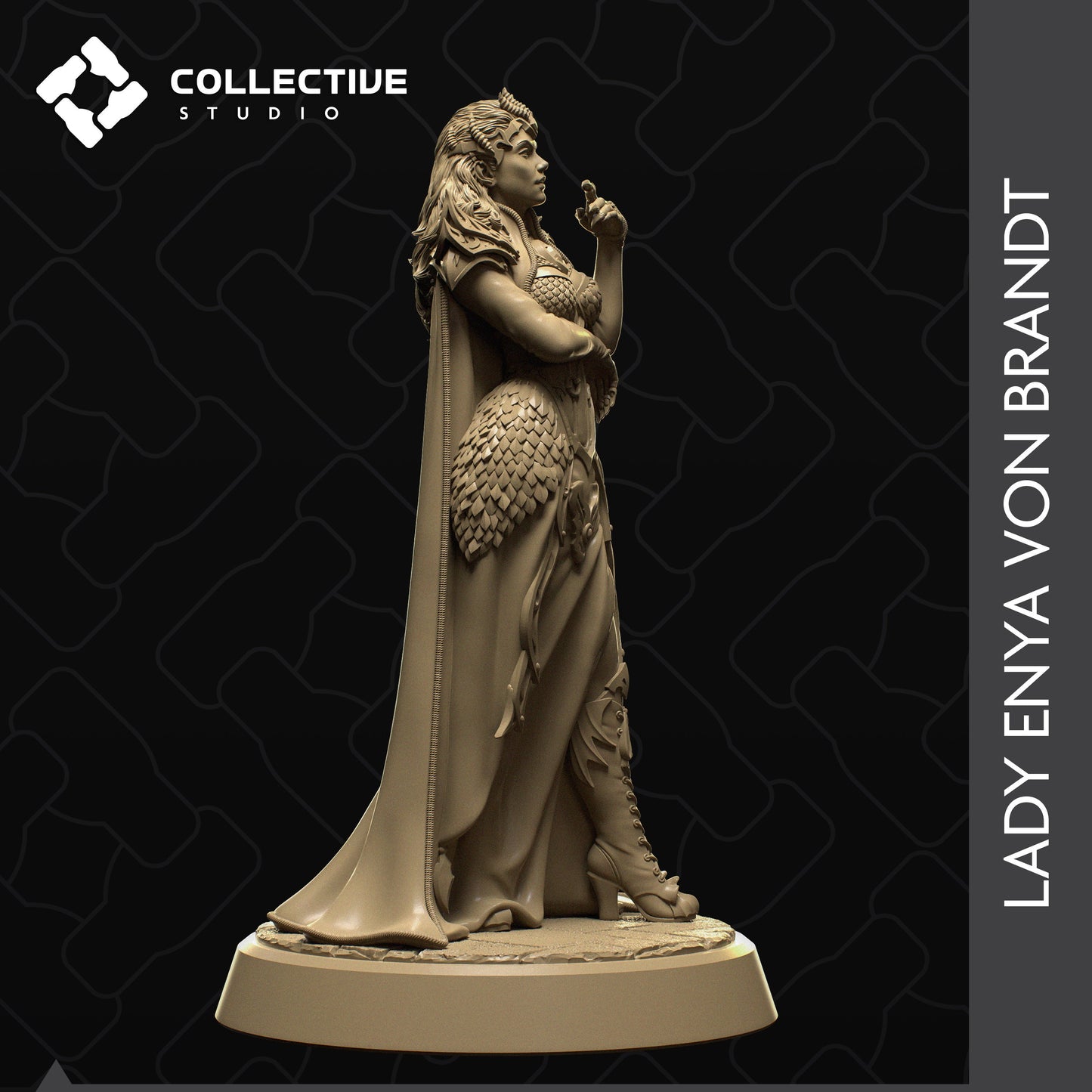 Lady Enya | Aussie 3D Printed Miniatures and Terrain