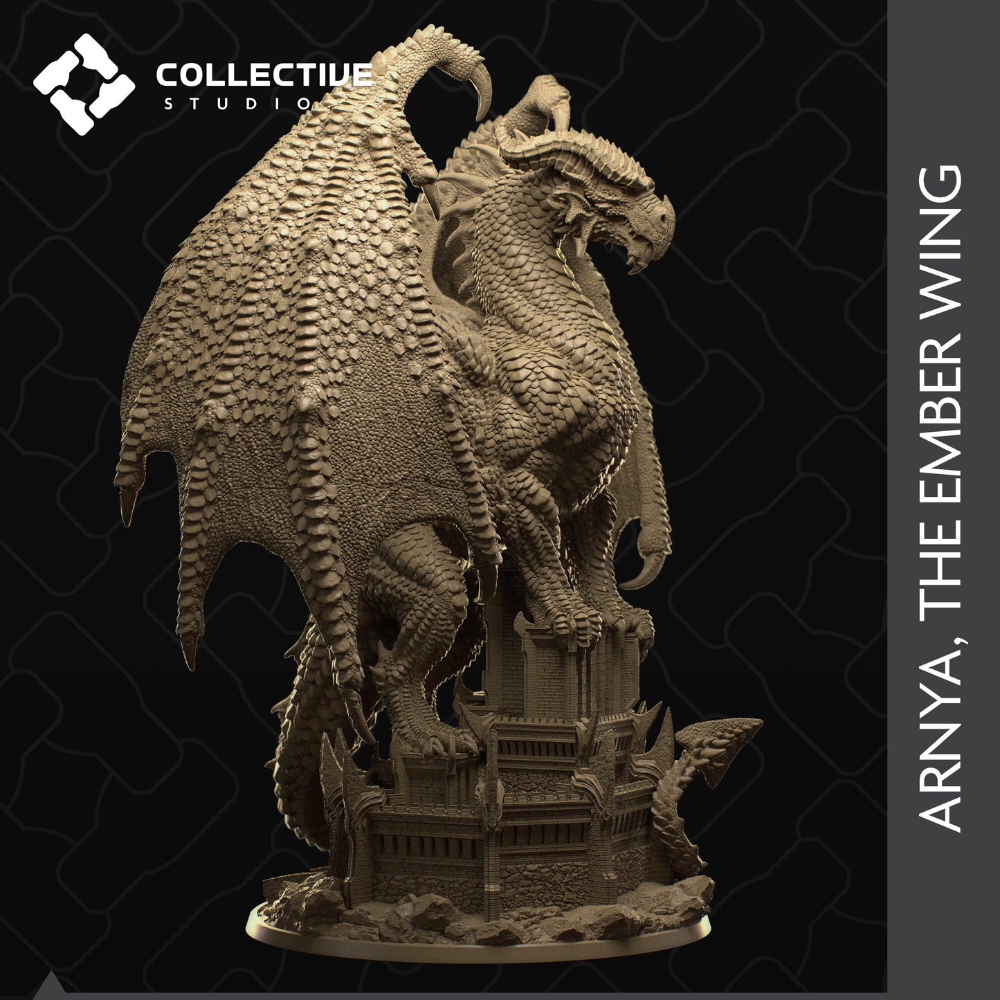 Arnya, Red Dragon | Aussie 3D Printed Miniatures and Terrain