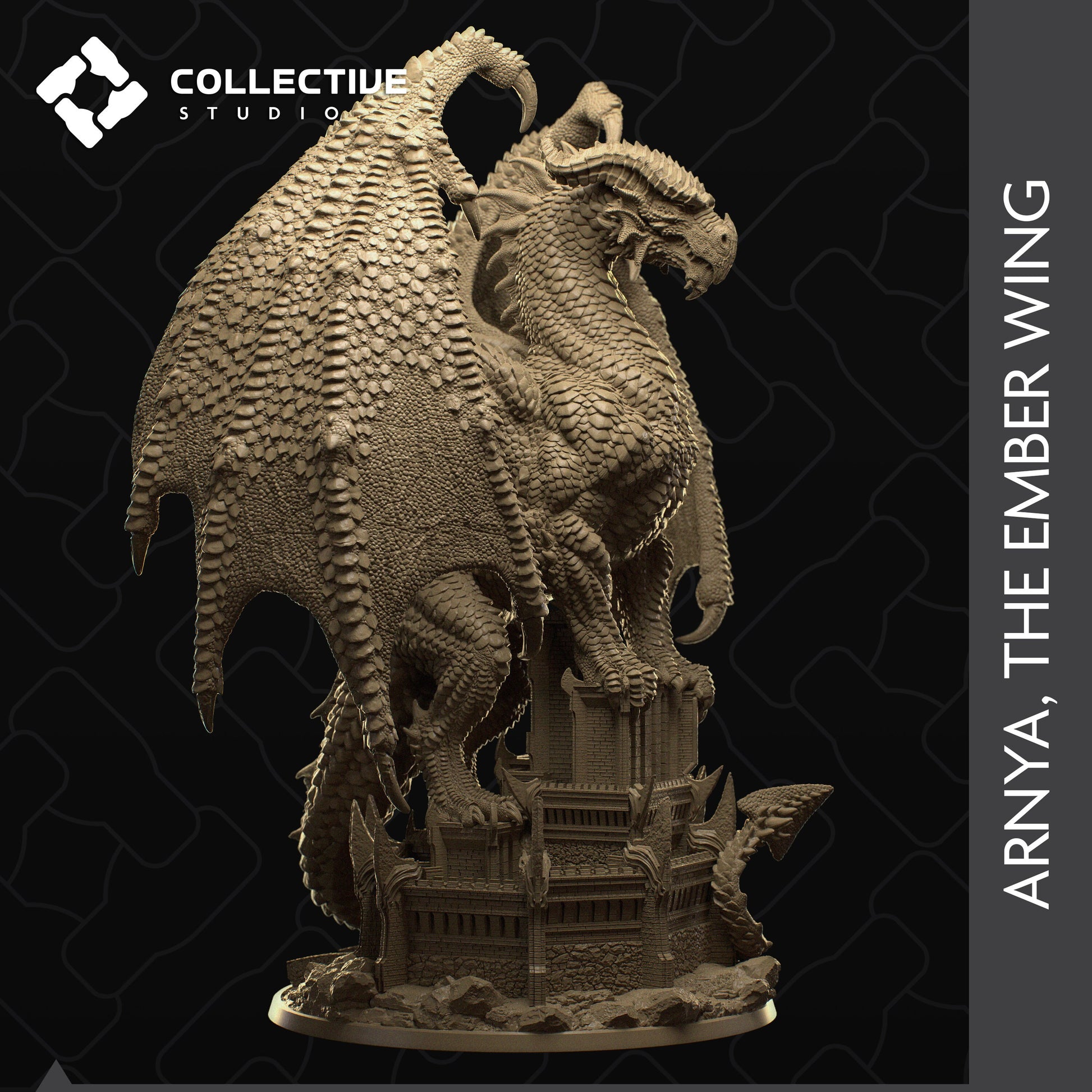 Arnya, Red Dragon | Aussie 3D Printed Miniatures and Terrain