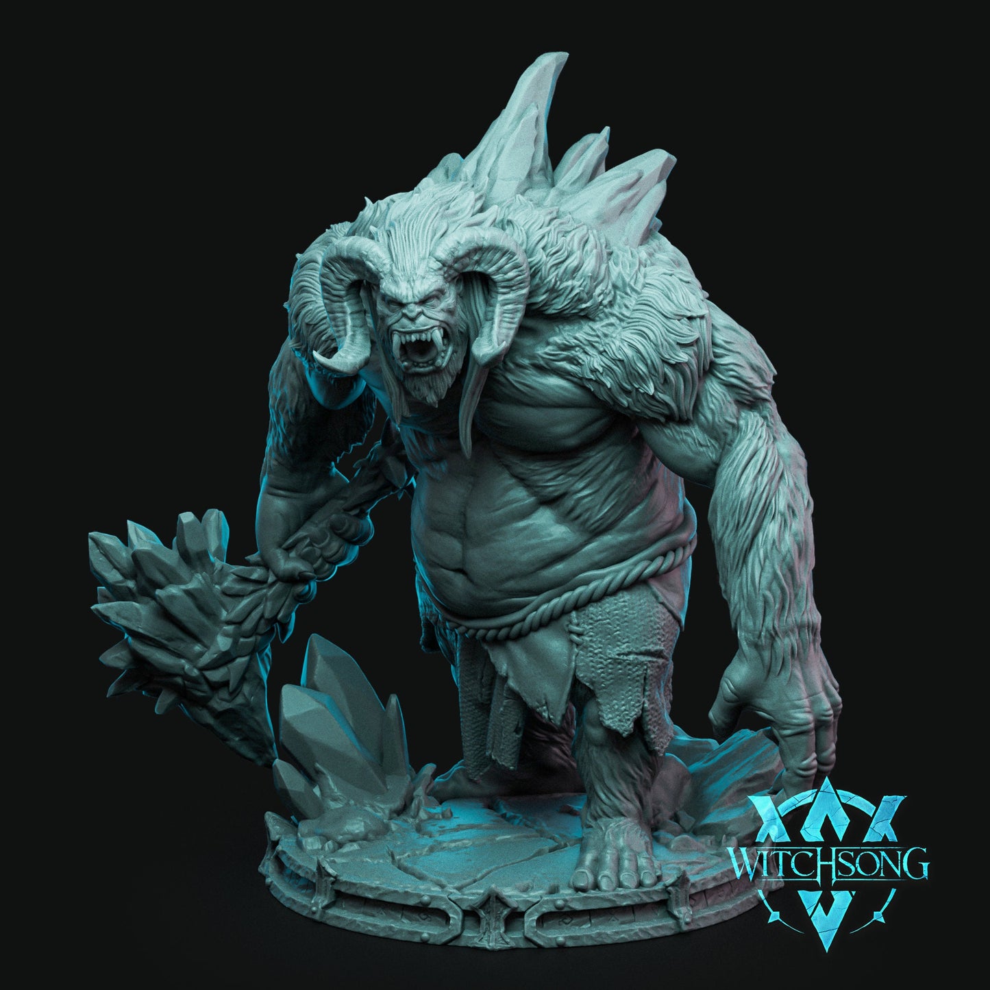 Dreadfrost Yeti, Bust Options | Aussie 3D Printed Miniatures and Terrain