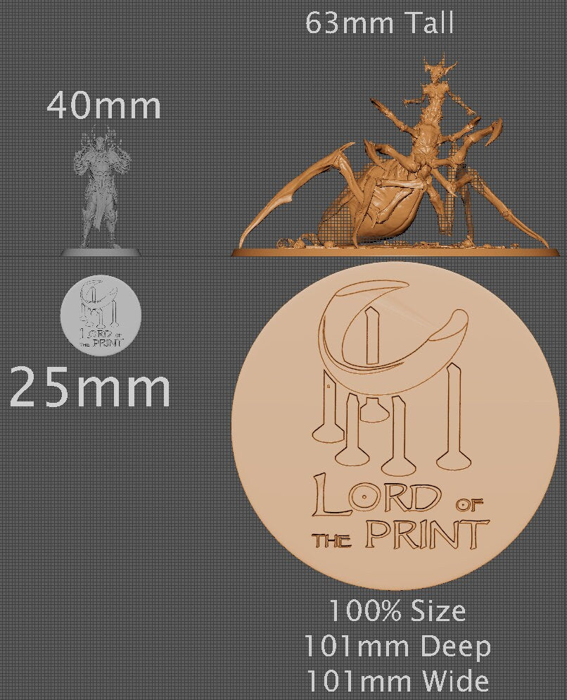 Spider Queen Vol.2 | Aussie 3D Printed Miniatures and Terrain