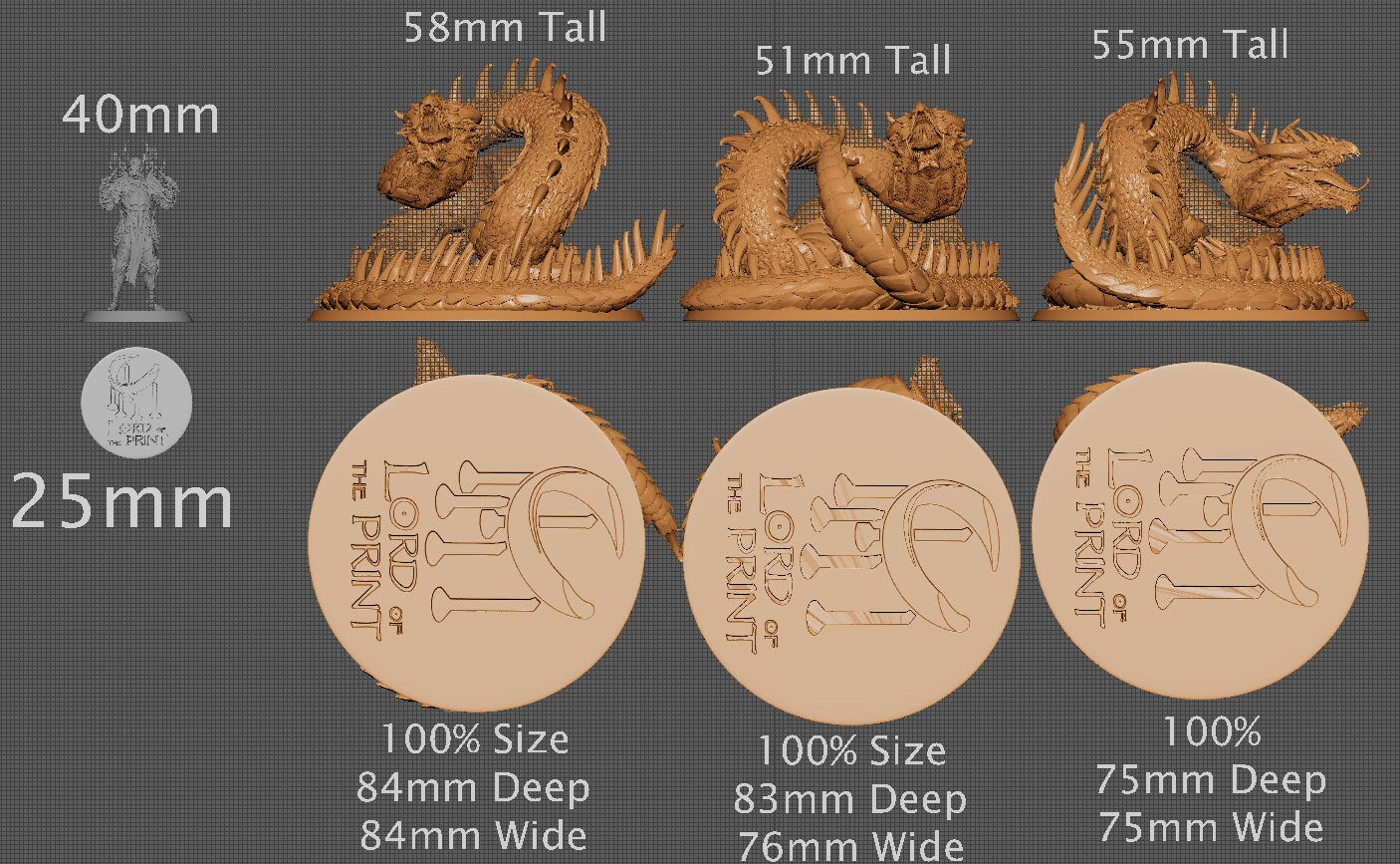 Vampiric Snake Vol.2 | Aussie 3D Printed Miniatures and Terrain