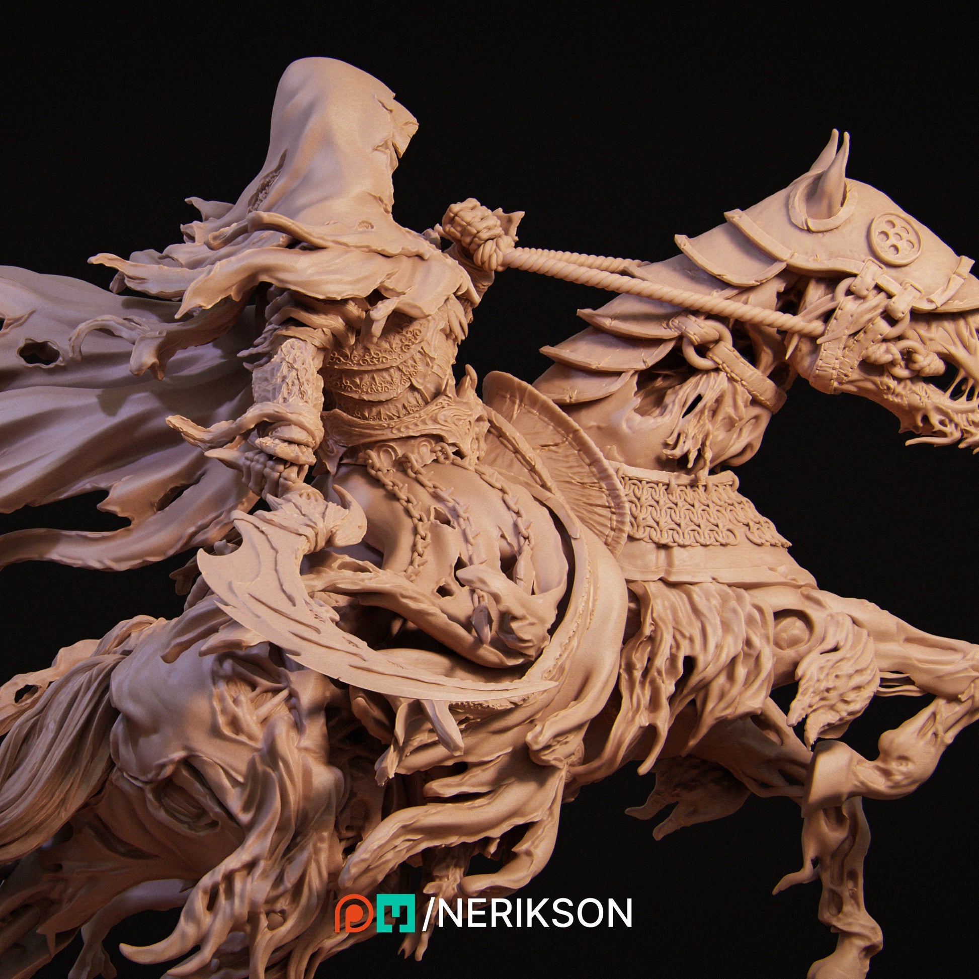 Death, Mounted | Aussie 3D Printed Miniatures and Terrain