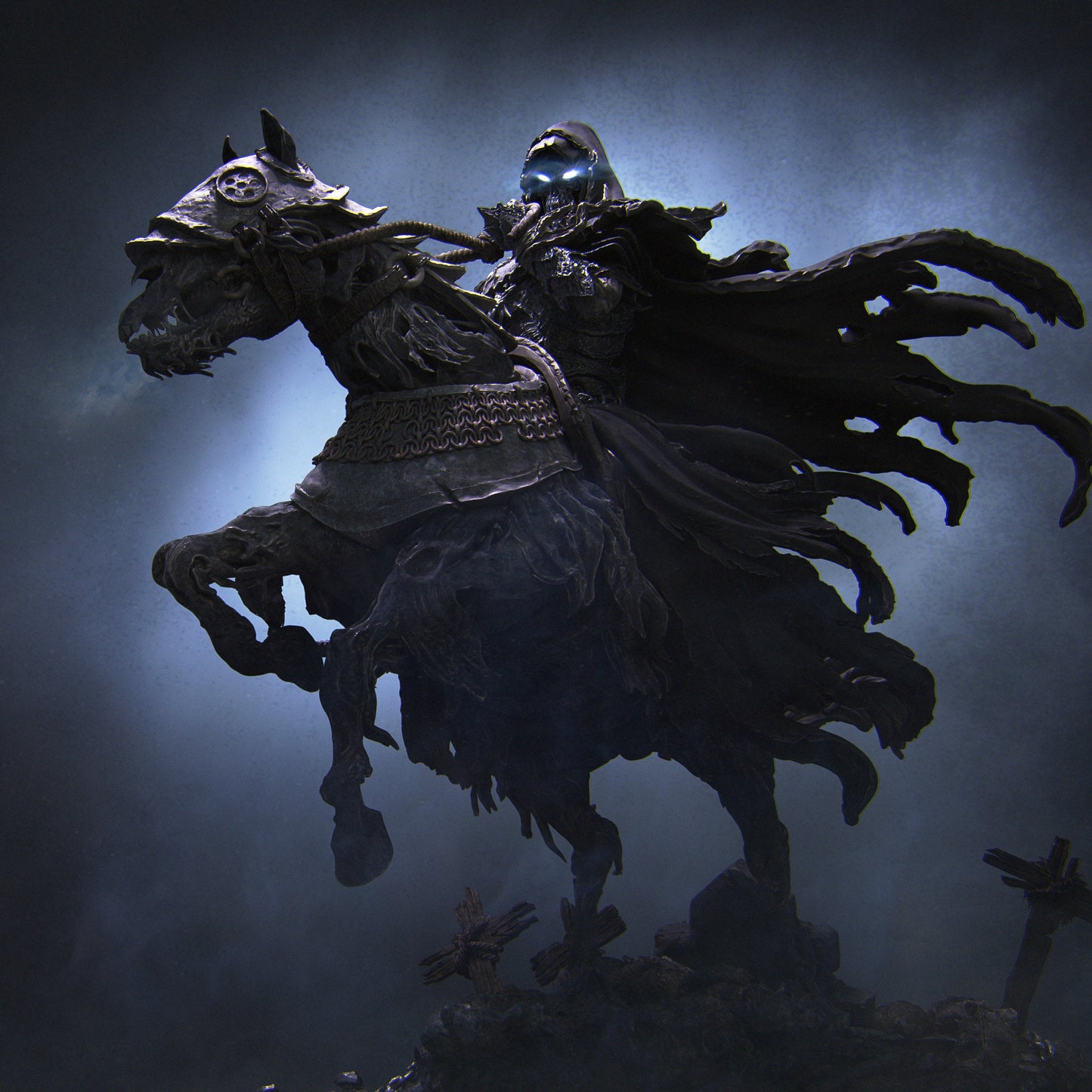 Death, Mounted | Aussie 3D Printed Miniatures and Terrain