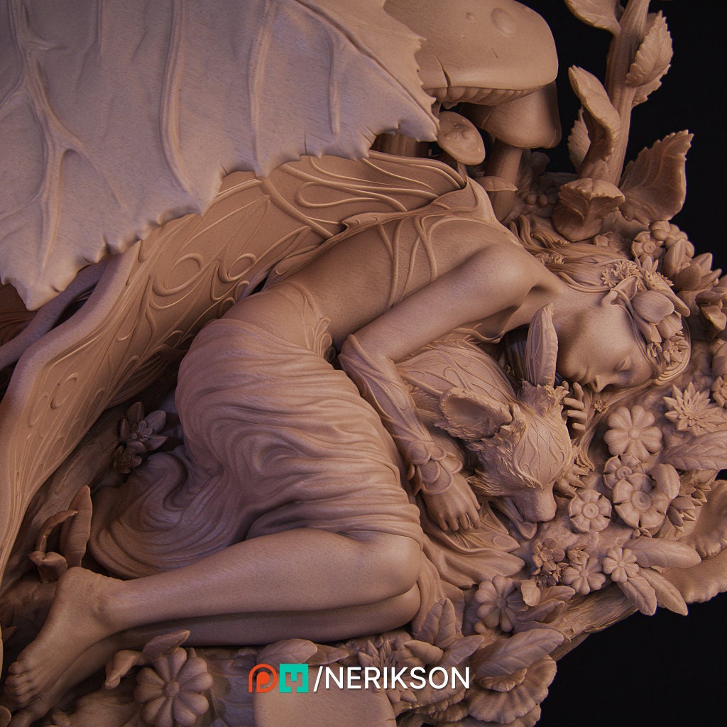 Fairy, Statue | Aussie 3D Printed Miniatures and Terrain