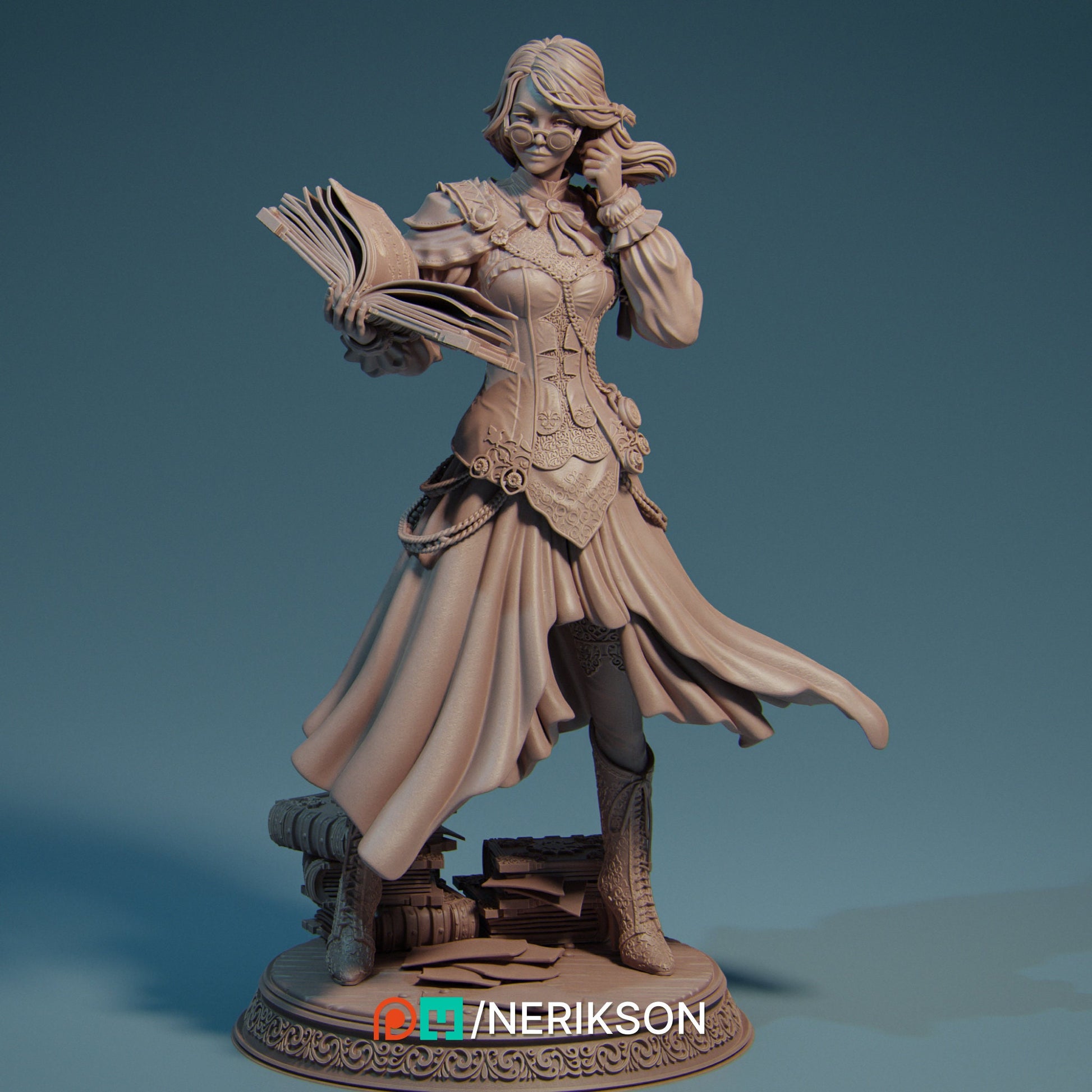 Orinthia the Librarian | Aussie 3D Printed Miniatures and Terrain