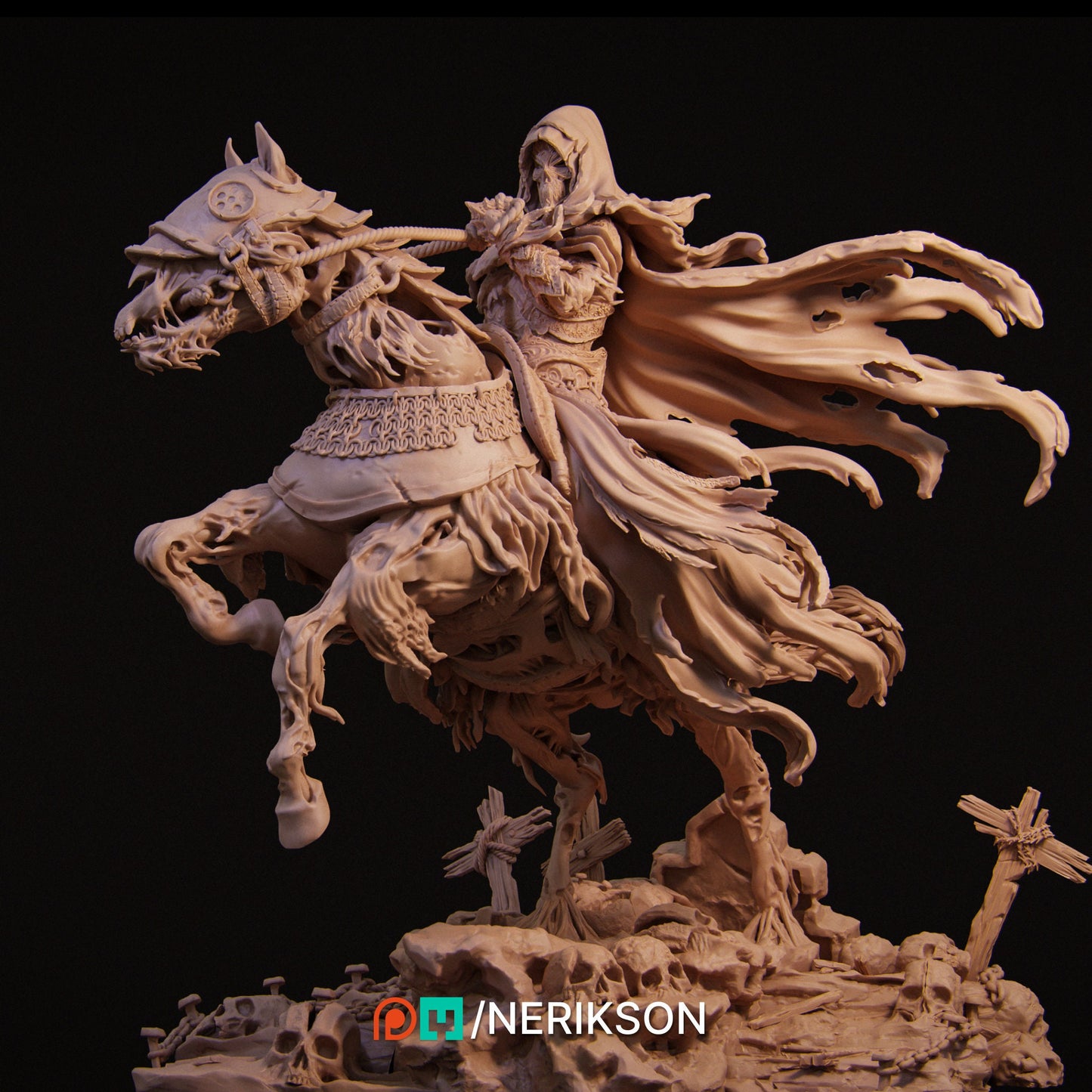 Death, Mounted | Aussie 3D Printed Miniatures and Terrain