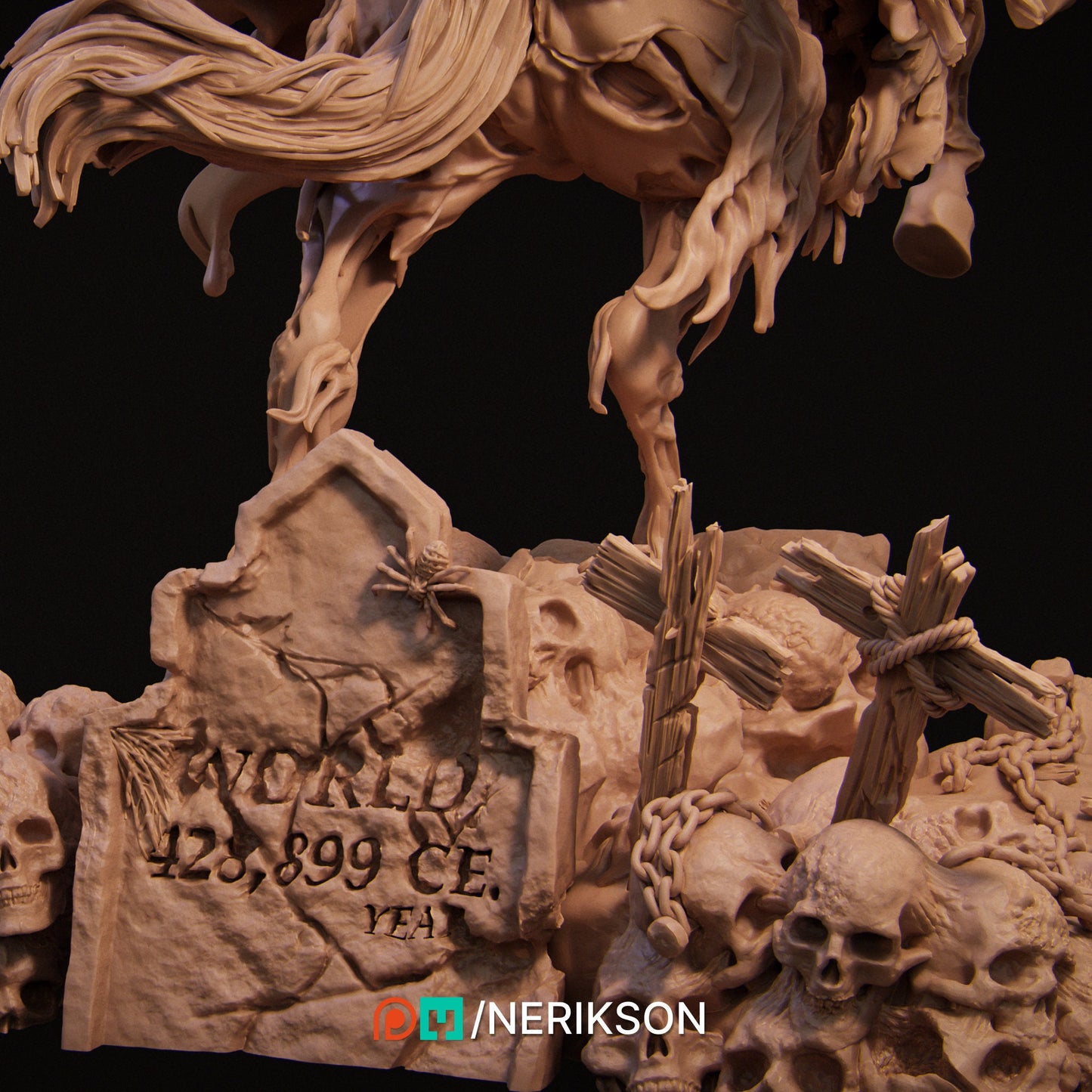 Death, Mounted | Aussie 3D Printed Miniatures and Terrain