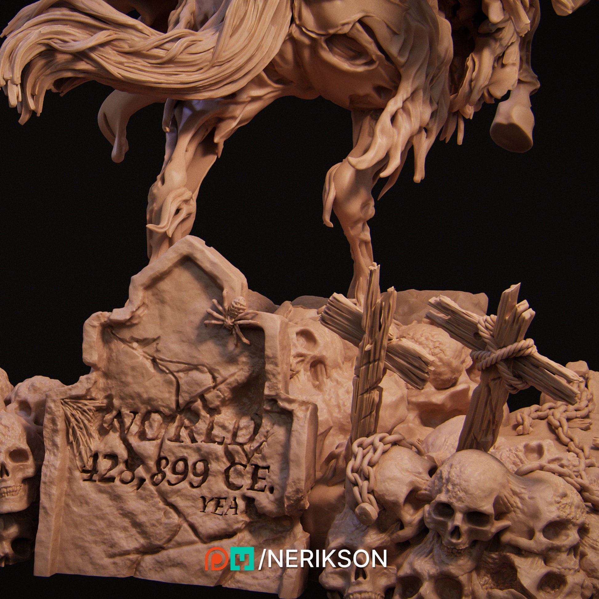 Death, Mounted | Aussie 3D Printed Miniatures and Terrain