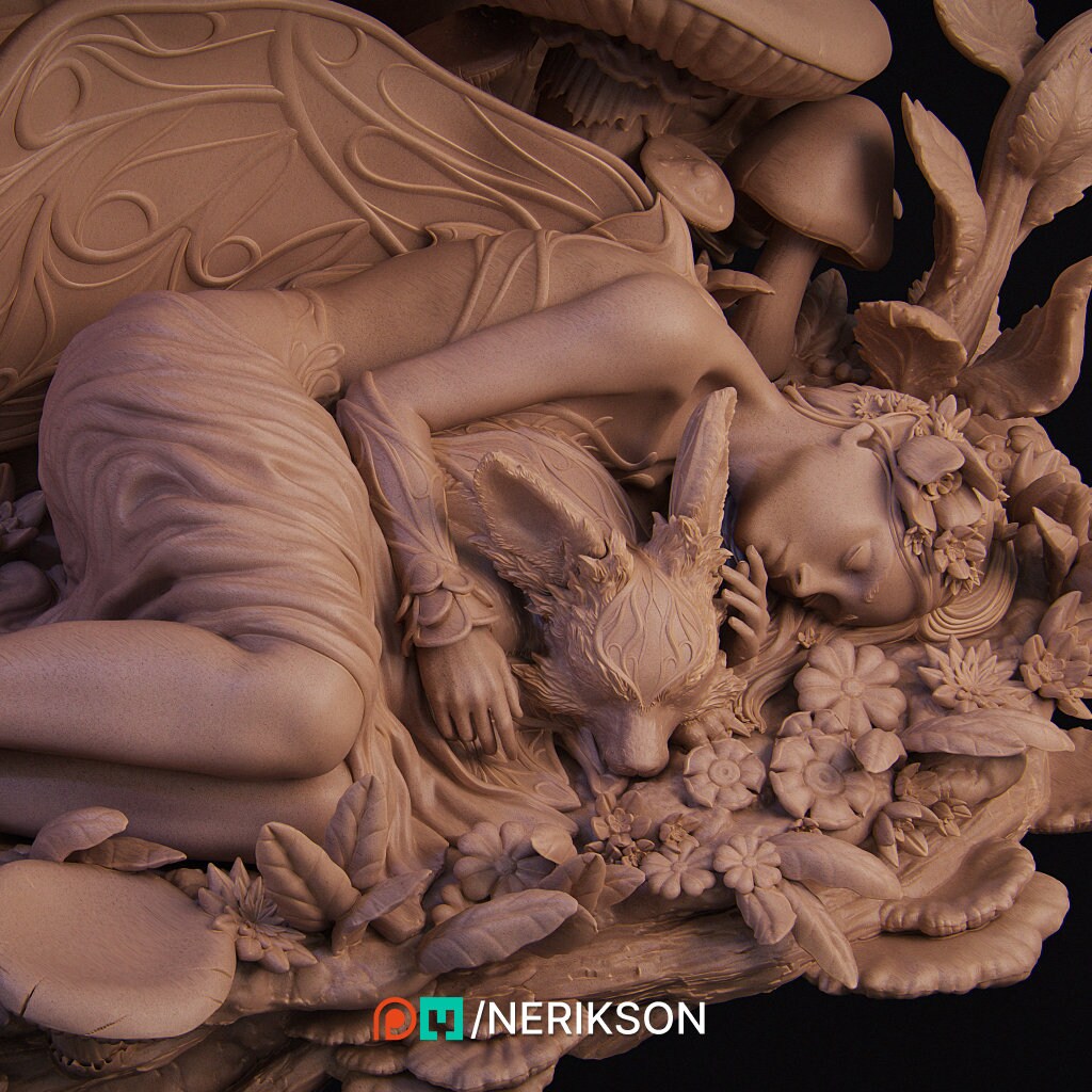 Fairy, Statue | Aussie 3D Printed Miniatures and Terrain