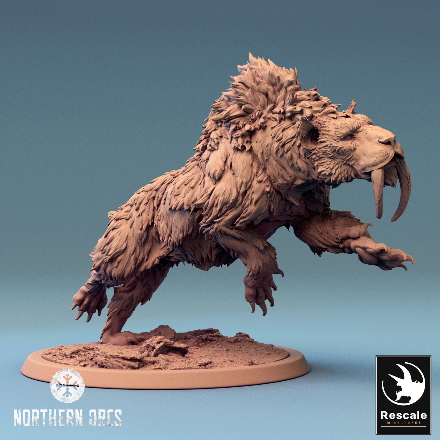Wild Sabertooth Tigers | Aussie 3D Printed Miniatures and Terrain