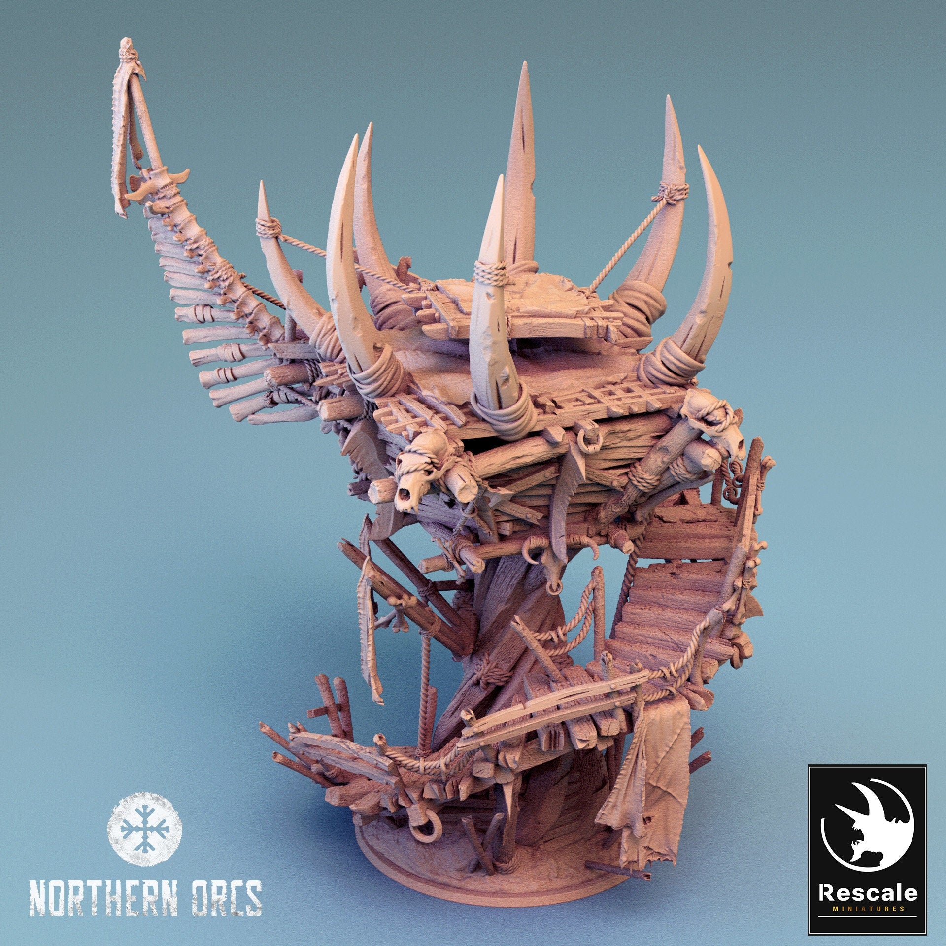 Orc Lookout Tower | Aussie 3D Printed Miniatures and Terrain