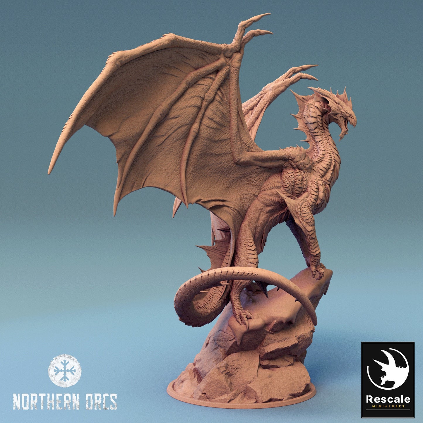Silver Dragon, Lord War Dragon | Aussie 3D Printed Miniatures and Terrain