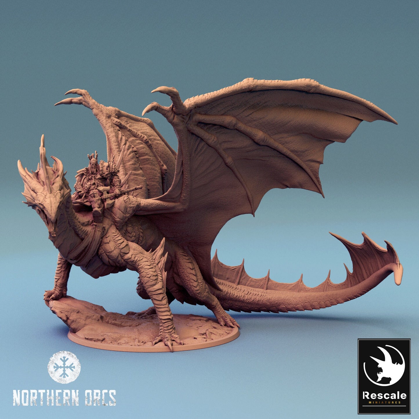 Silver Dragon, Lord War Dragon | Aussie 3D Printed Miniatures and Terrain