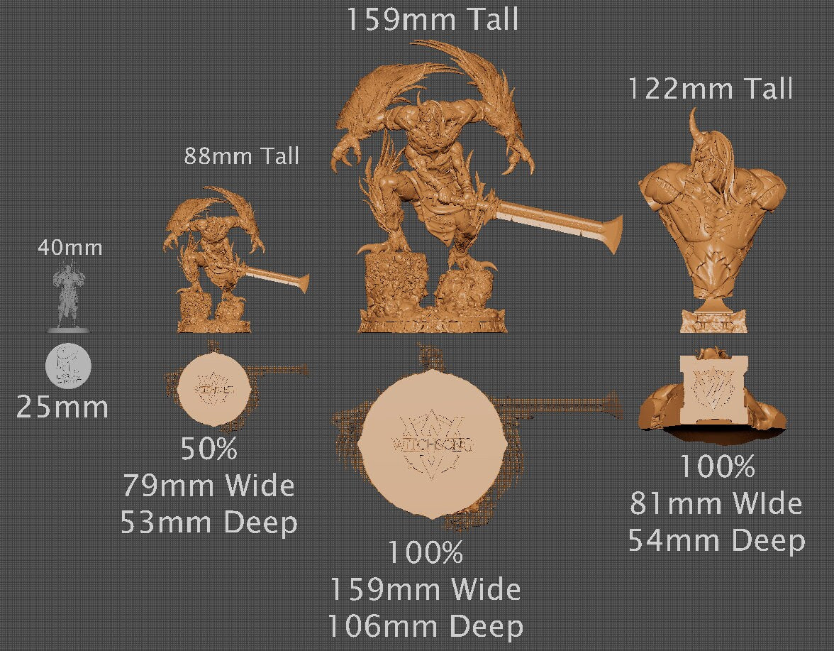 Champion of Wrath | Aussie 3D Printed Miniatures and Terrain