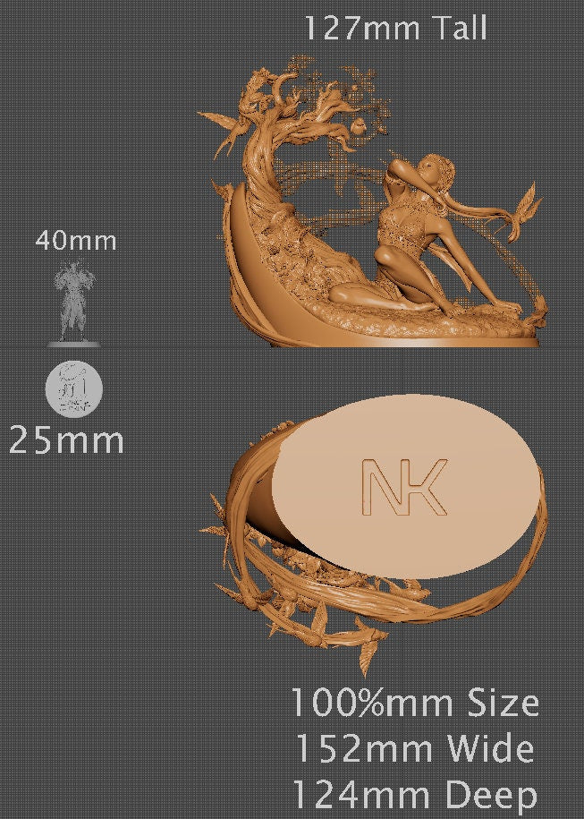 Spring, Statue | Aussie 3D Printed Miniatures and Terrain