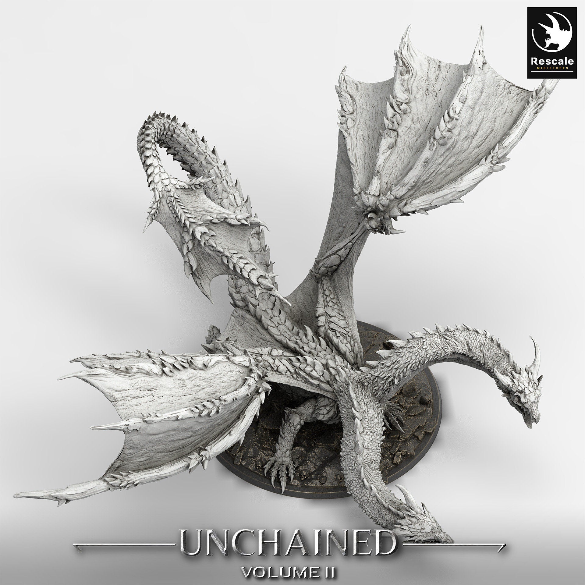Bialmuth, Two Headed Dragon | Aussie 3D Printed Miniatures and Terrain