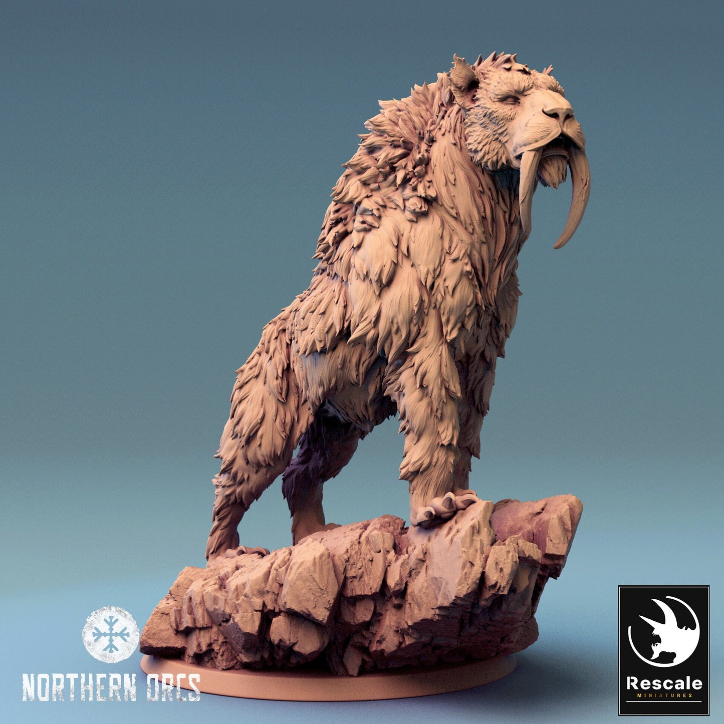 Wild Sabertooth Tigers | Aussie 3D Printed Miniatures and Terrain