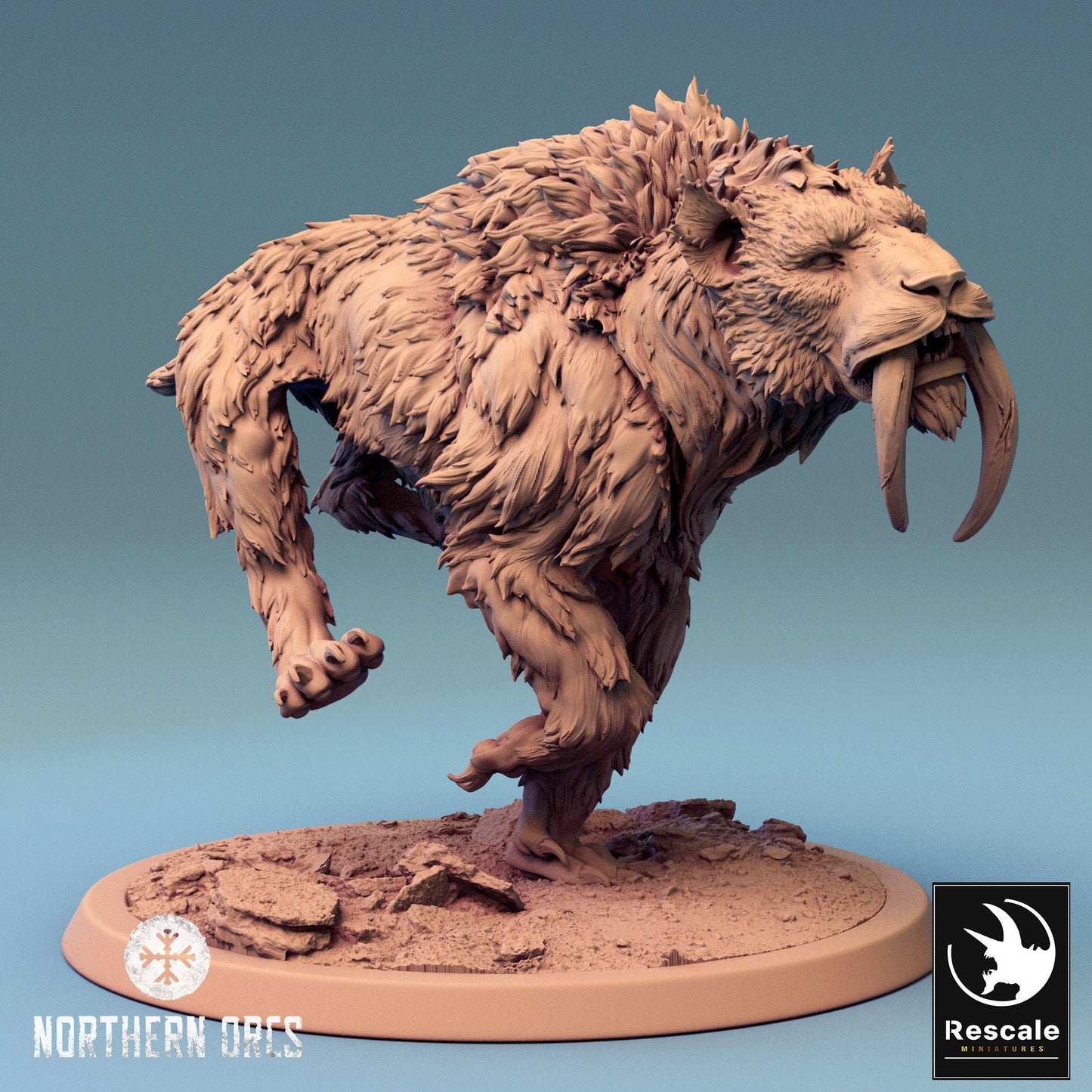 Wild Sabertooth Tigers | Aussie 3D Printed Miniatures and Terrain
