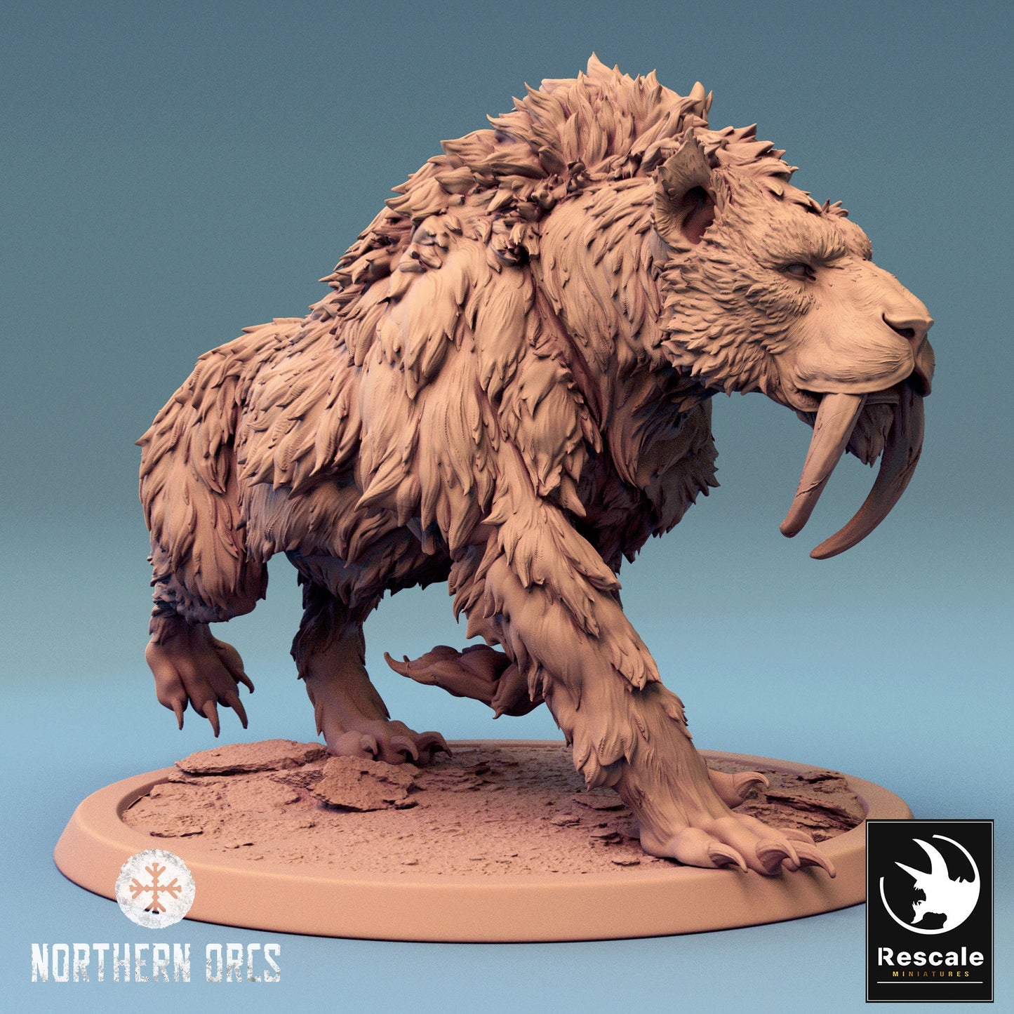 Wild Sabertooth Tigers | Aussie 3D Printed Miniatures and Terrain