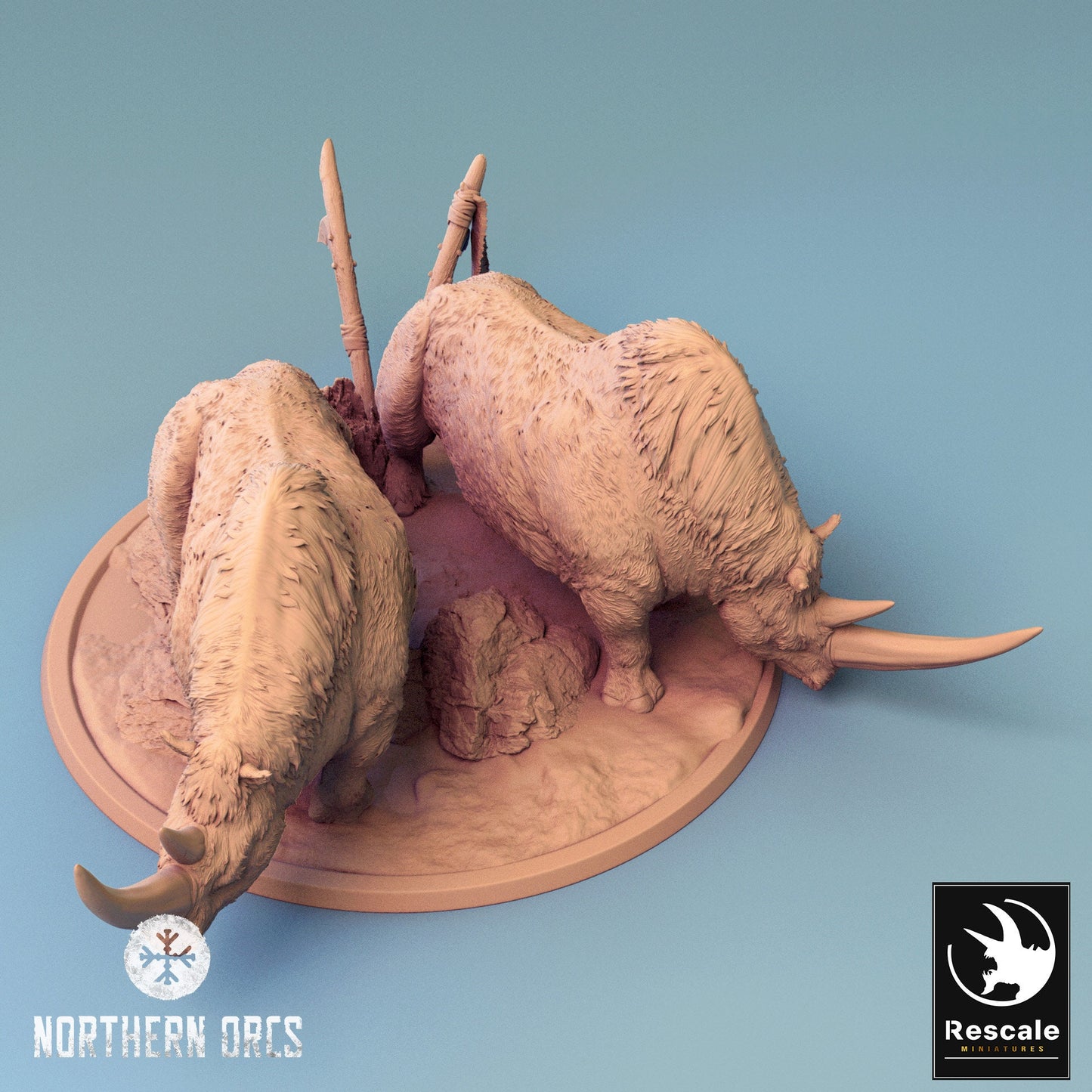 Wild Rhinos | Aussie 3D Printed Miniatures and Terrain