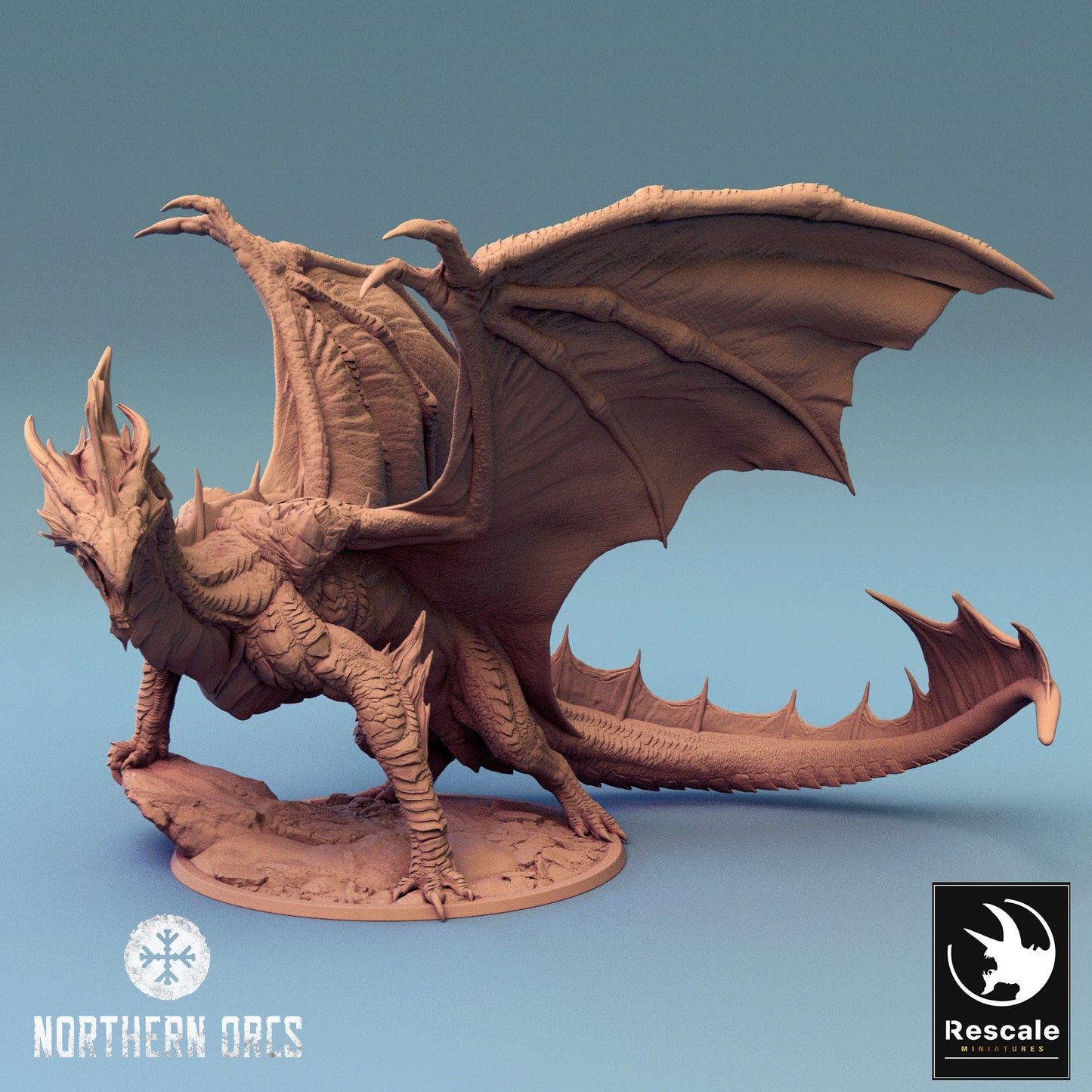 Silver Dragon, Lord War Dragon | Aussie 3D Printed Miniatures and Terrain