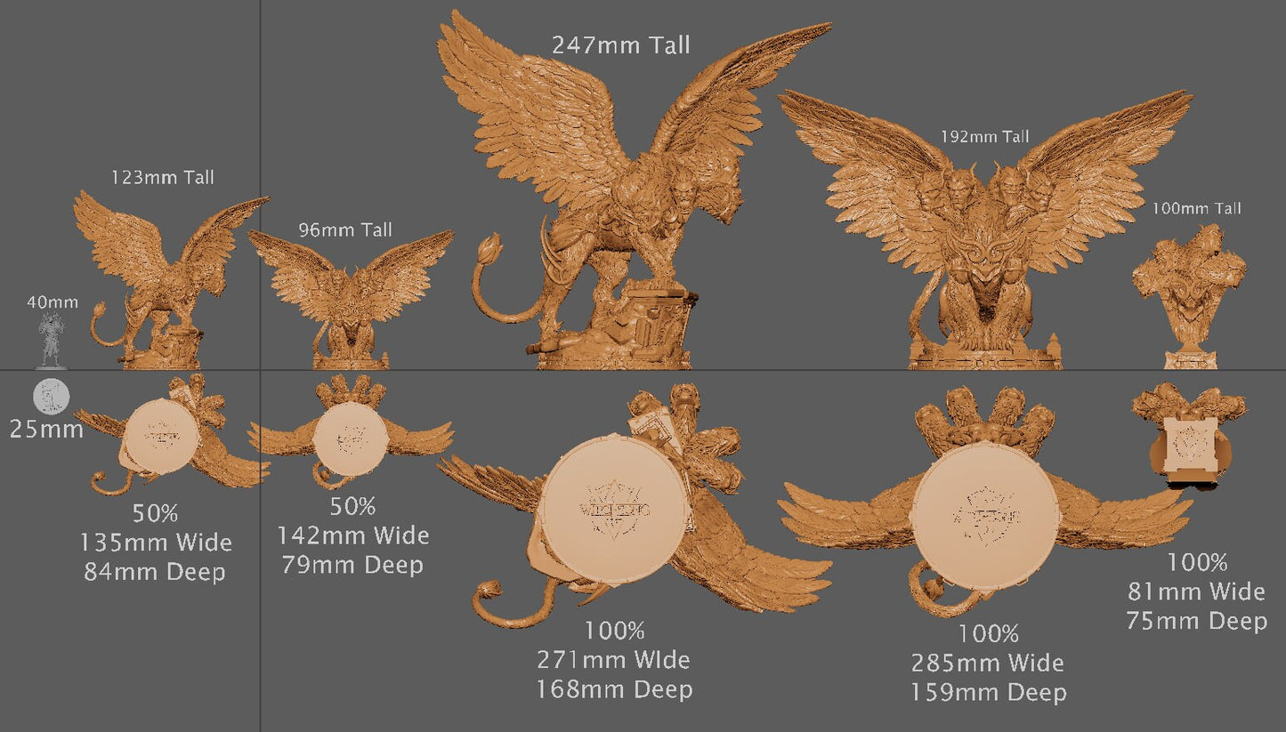Hydra Sphynx | Aussie 3D Printed Miniatures and Terrain