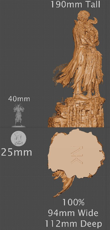 The Last Battle, Statue | Aussie 3D Printed Miniatures and Terrain