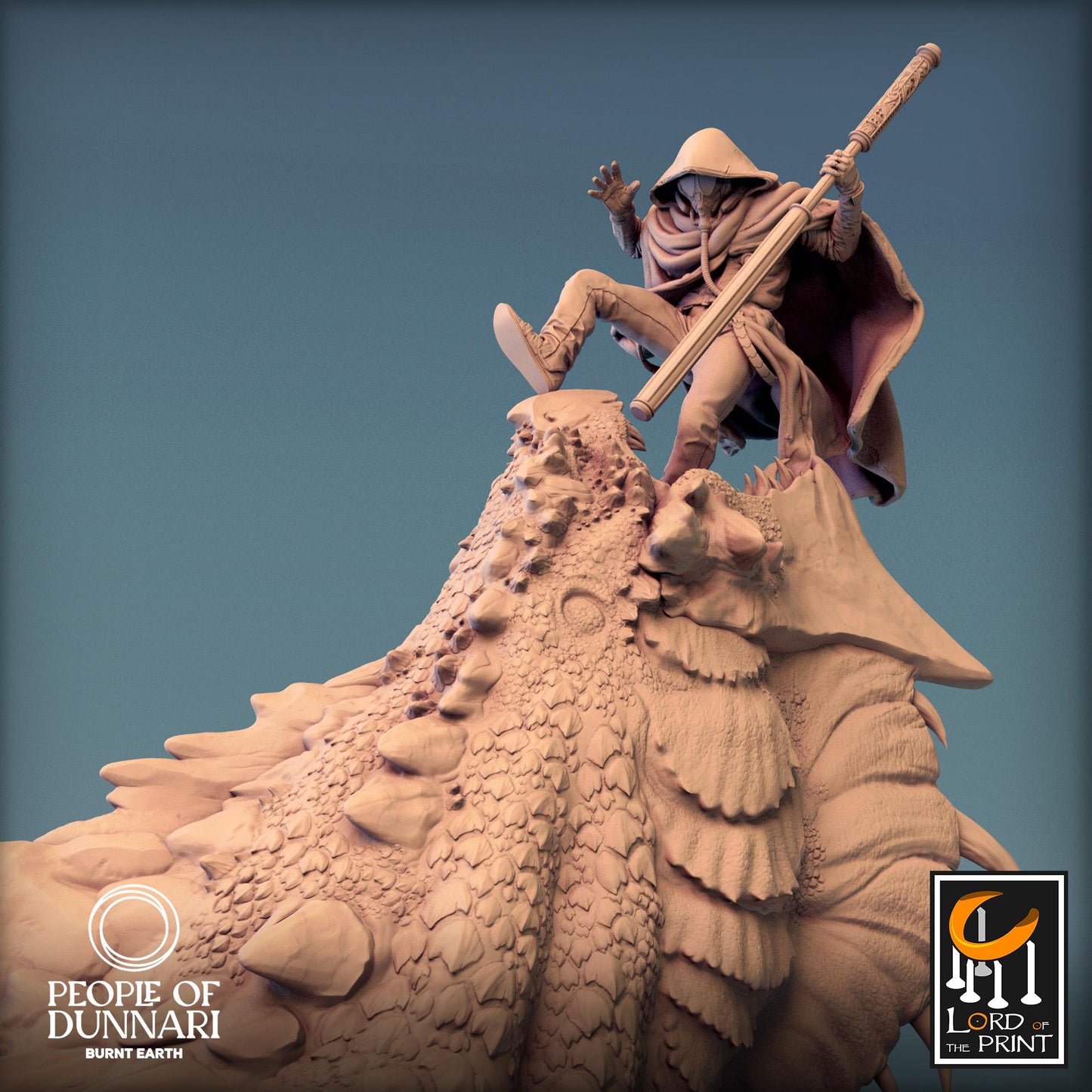 Sand Wyvern Dig, Statue | Aussie 3D Printed Miniatures and Terrain