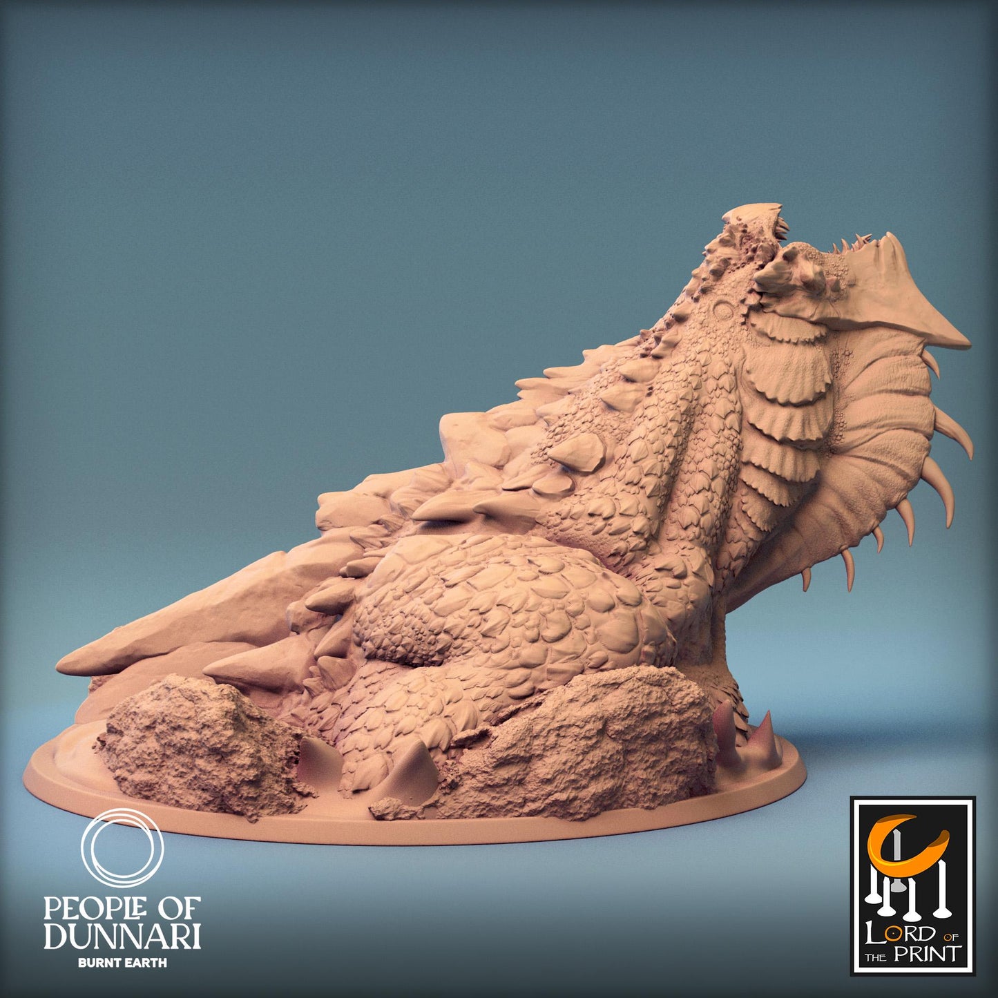 Sand Wyvern Dig, Statue | Aussie 3D Printed Miniatures and Terrain