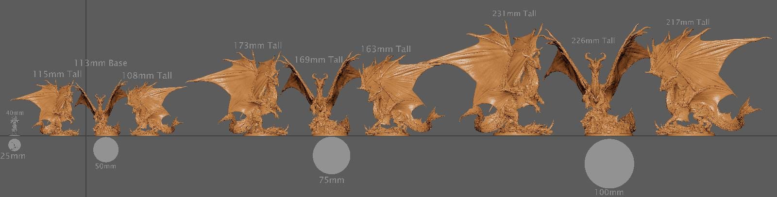 Legendary Bronze Dragon | Aussie 3D Printed Miniatures and Terrain