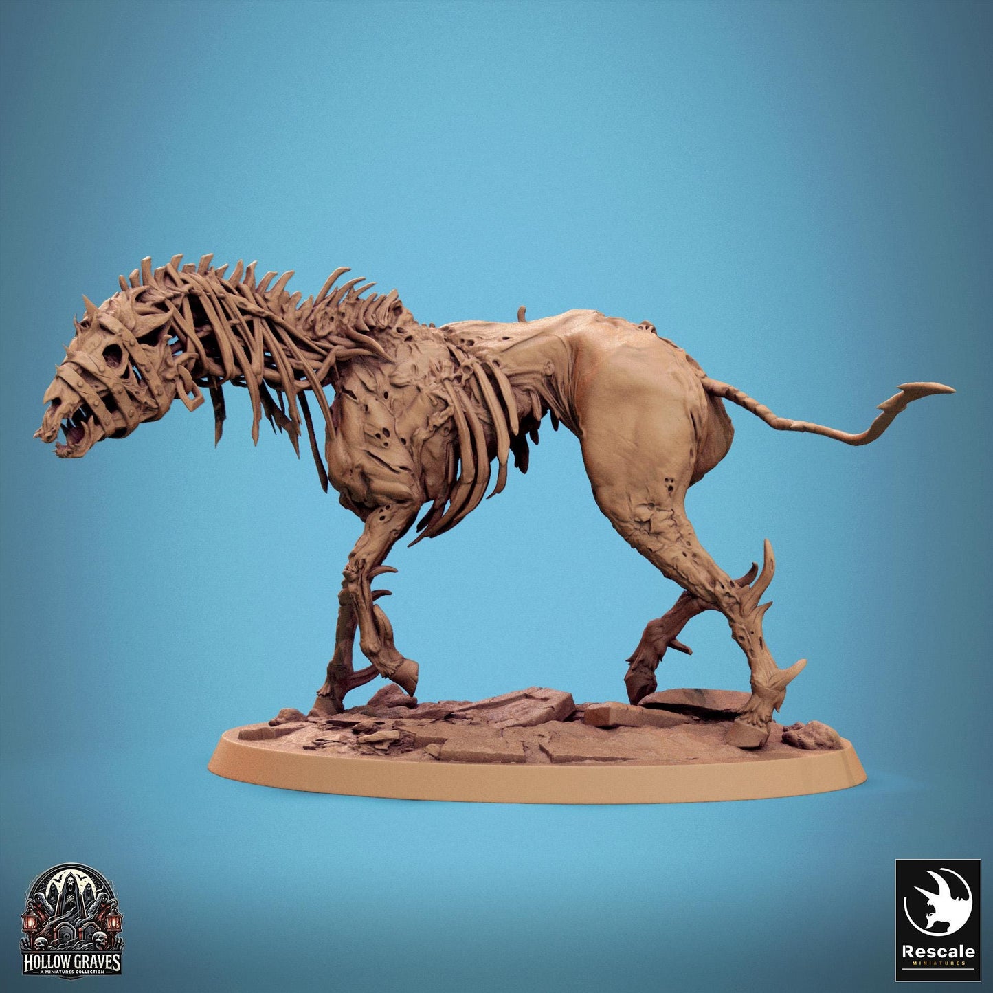 Wild Undead Horses, Pack 1 | Aussie 3D Printed Miniatures and Terrain