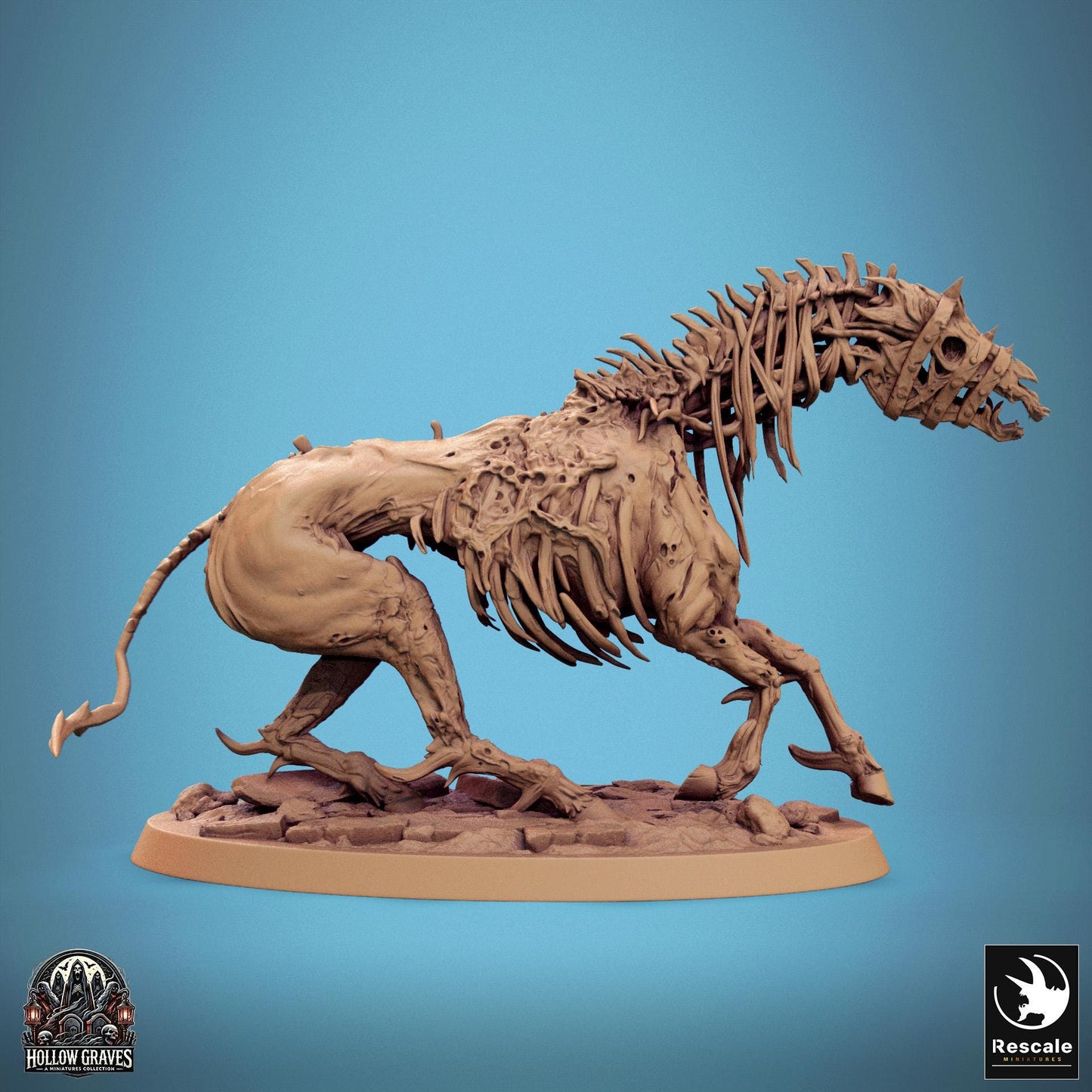 Wild Undead Horses, Pack 2 | Aussie 3D Printed Miniatures and Terrain