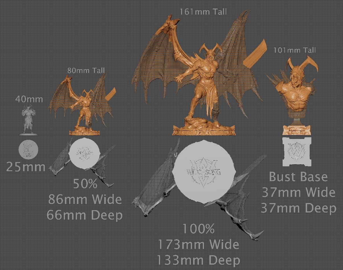 Lieutenant Eggath, Demon | Aussie 3D Printed Miniatures and Terrain